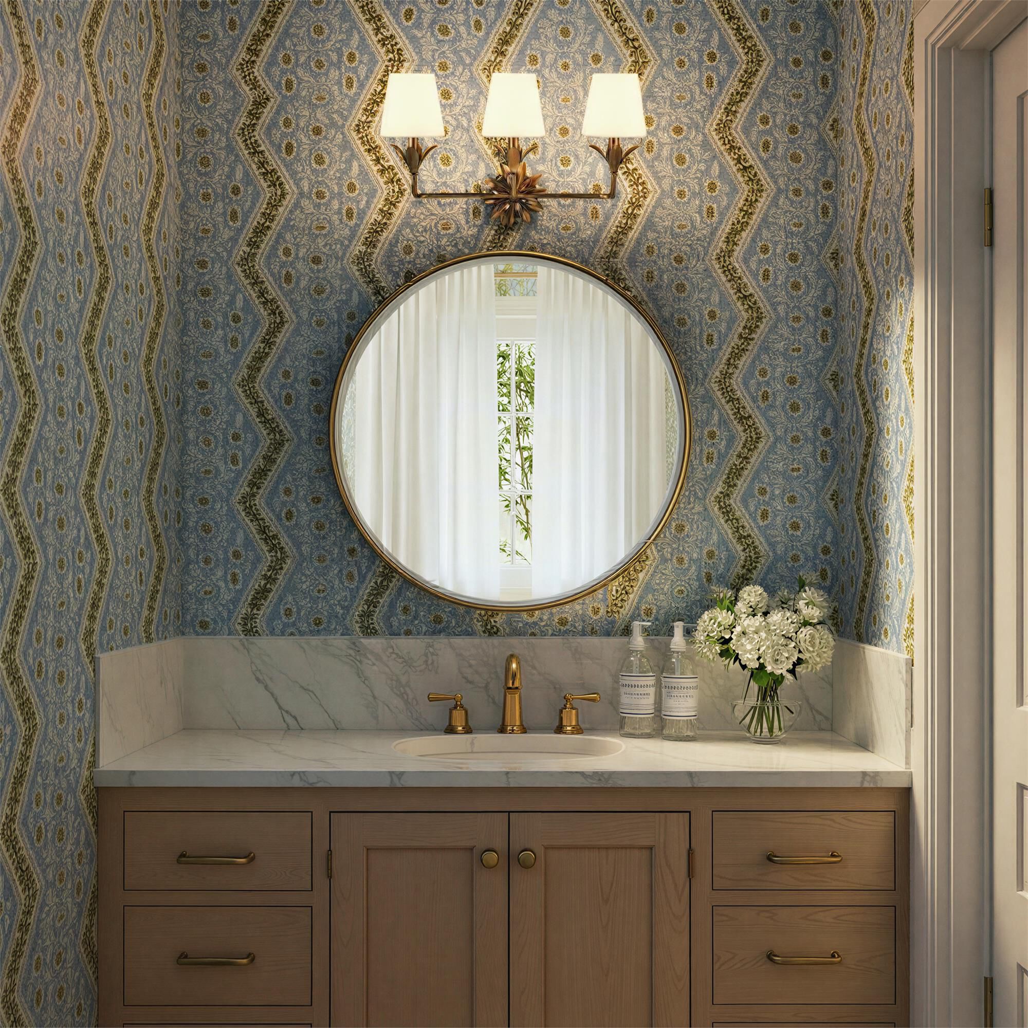 Broche 21 Inch 3 Light Bath Vanity Light,