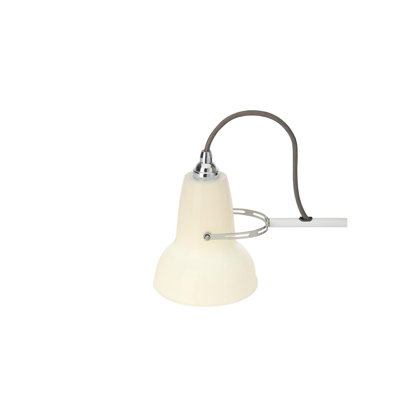 Shown in Pure White finish and Bone China shade