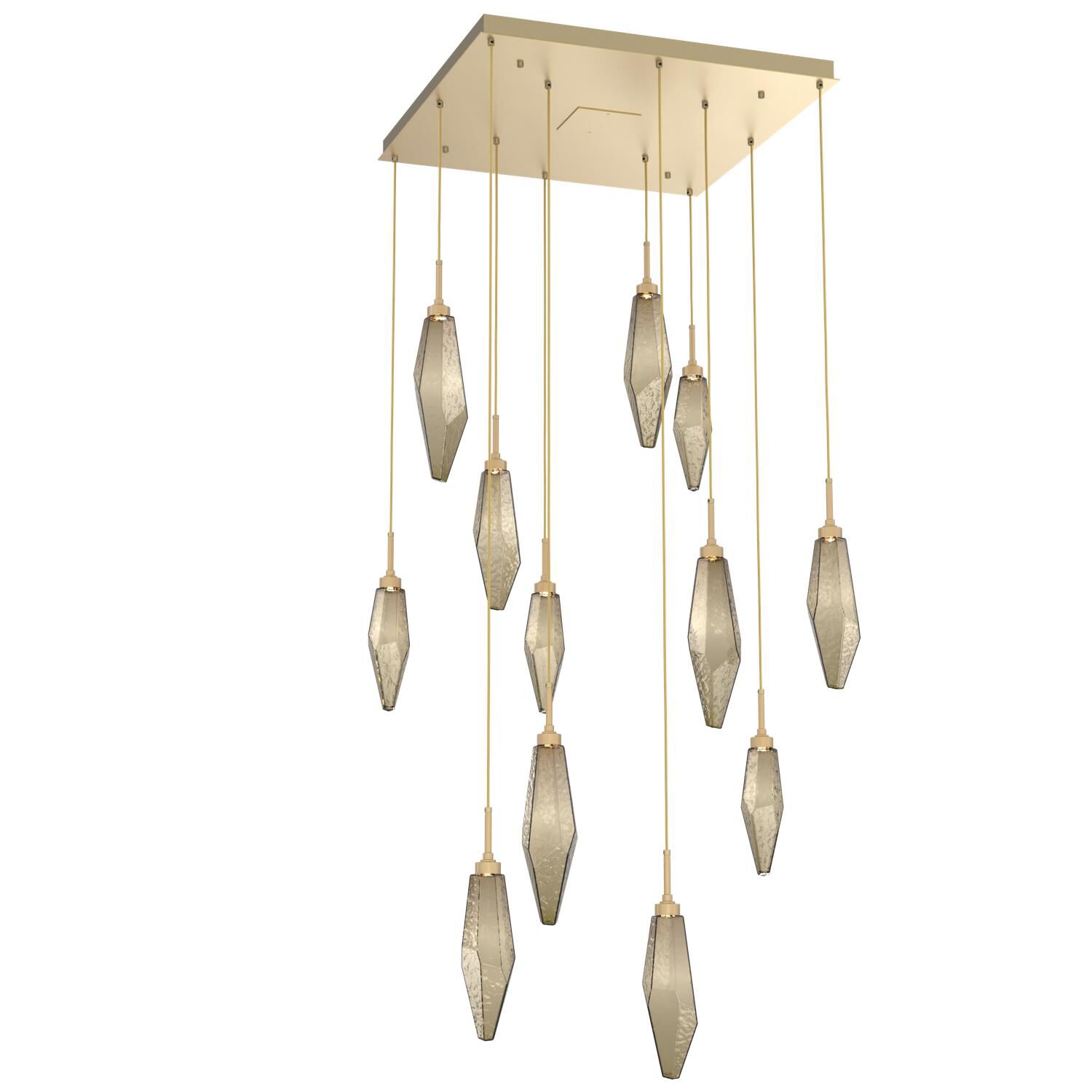 Rock Crystal Multi Light Pendant by Hammerton Studio