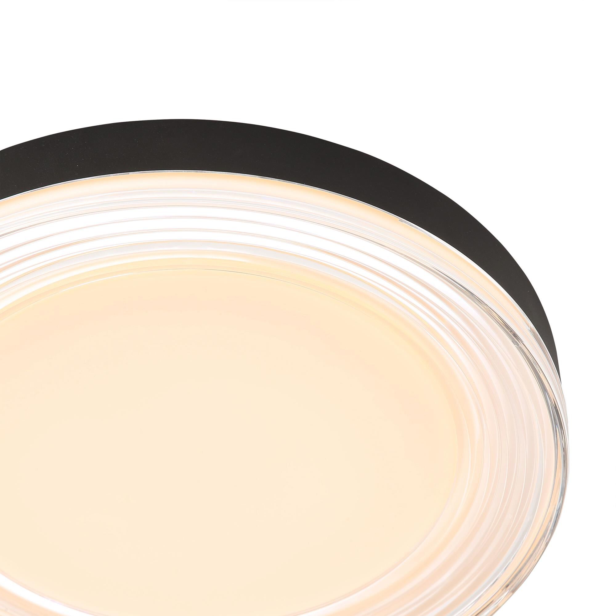 Shown in Sand Black finish and Clear shade