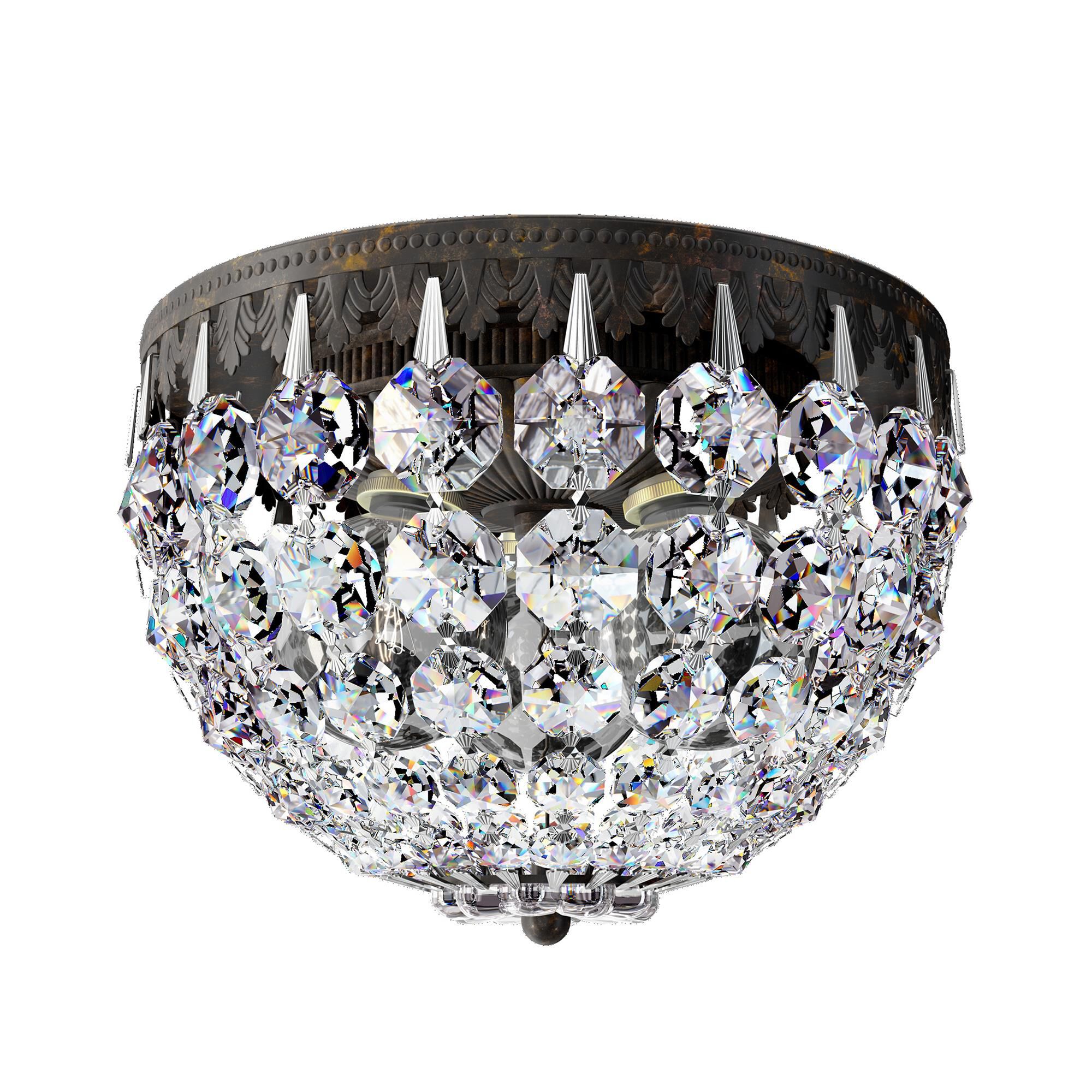 Shown in Heirloom Bronze finish and Clear Radiance crystal