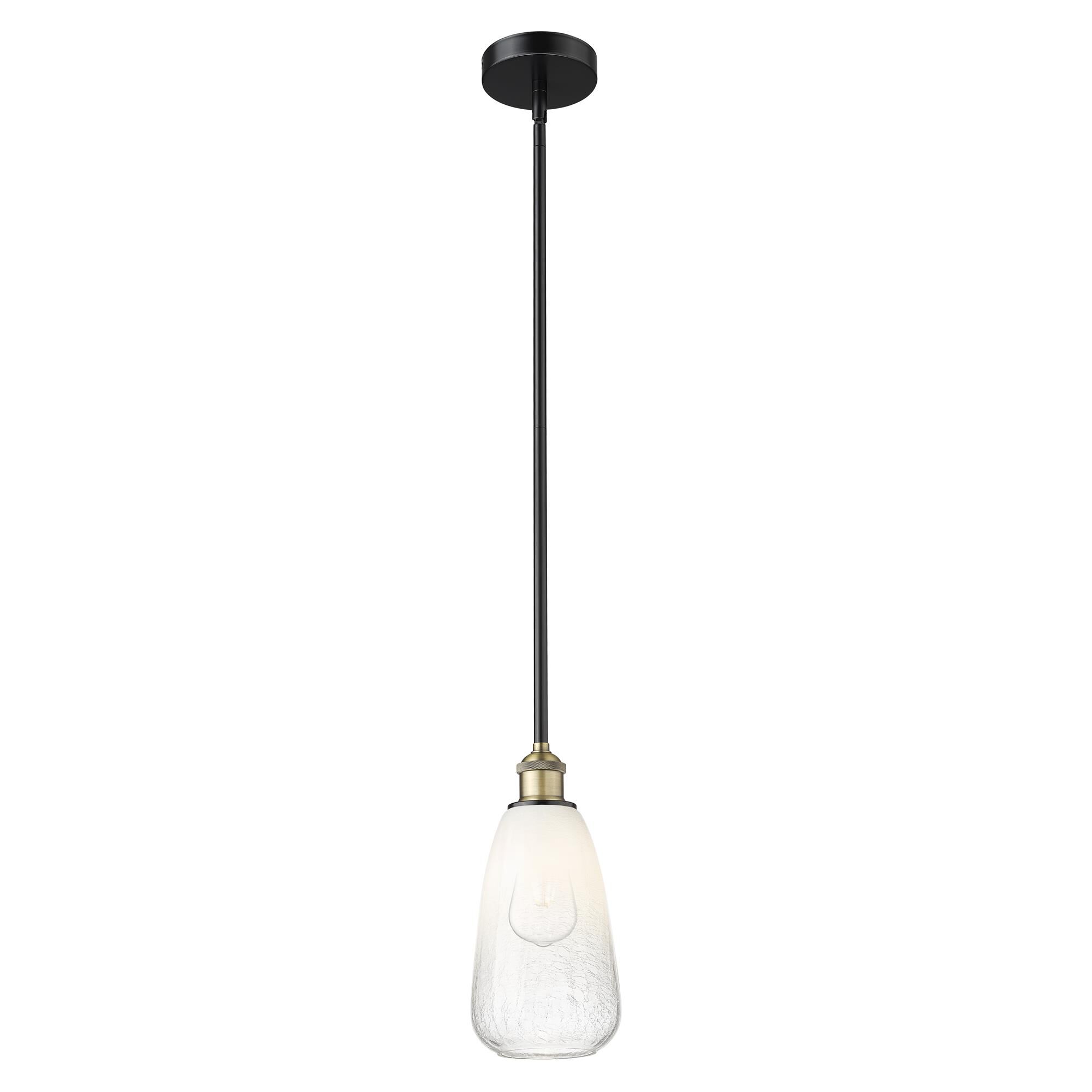Shown in Black Antique Brass finish and Opal glass