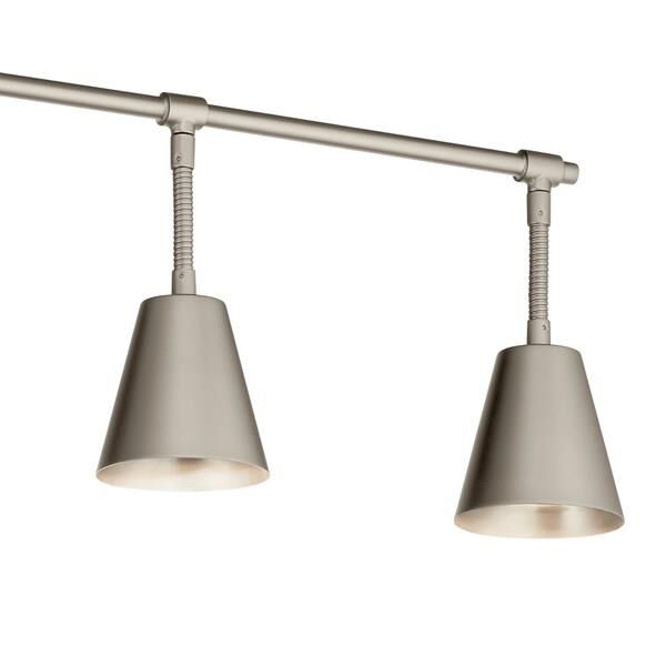 Shown in Satin Nickel finish and Metal shade