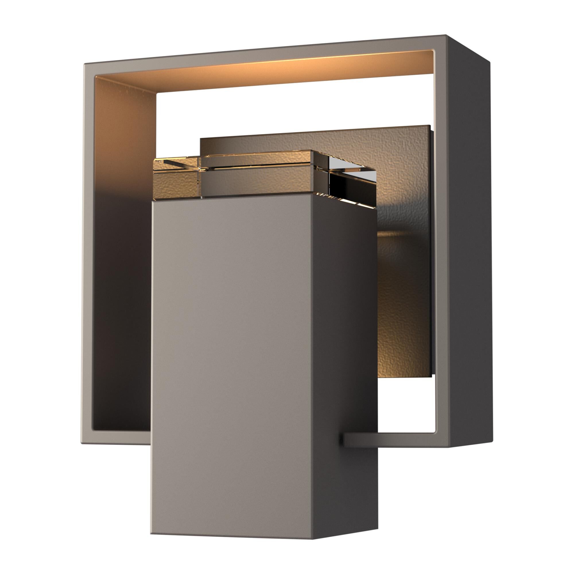 Hubbardton Forge Shadow Box 8 Inch Tall Outdoor Wall Light