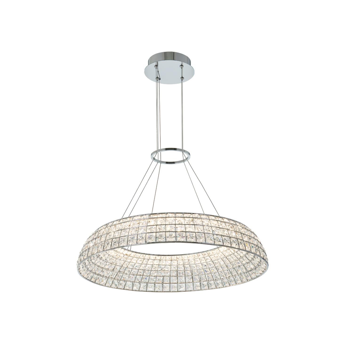 Shown in Chrome finish and Firenze crystal