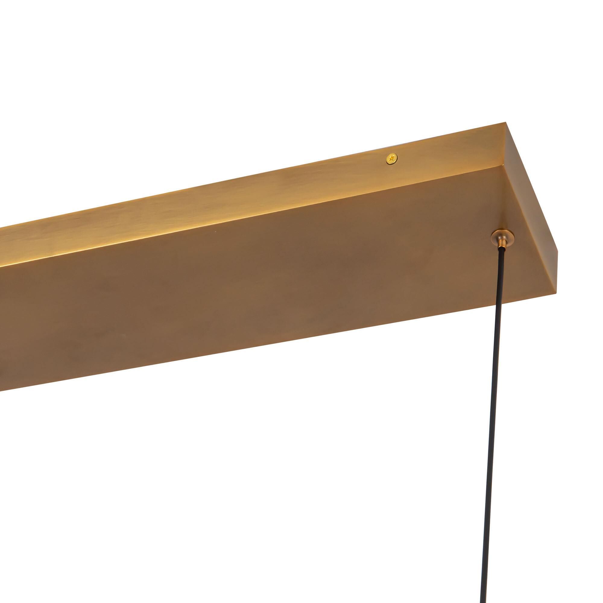 Shown in Vintage Brass finish and Frosted Polycarbonate Diffuser glass