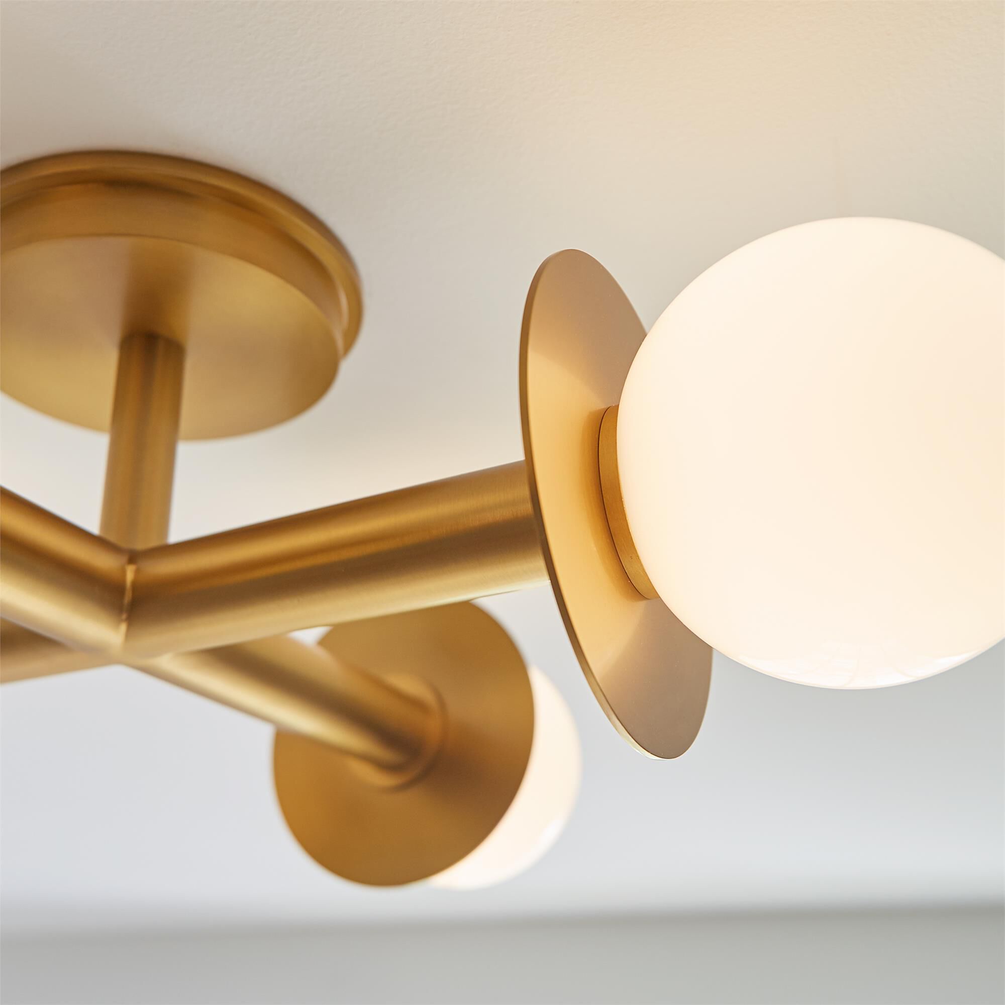Kelly Wearstler Nodes 18 Inch 4 Light Semi Flush Mount,