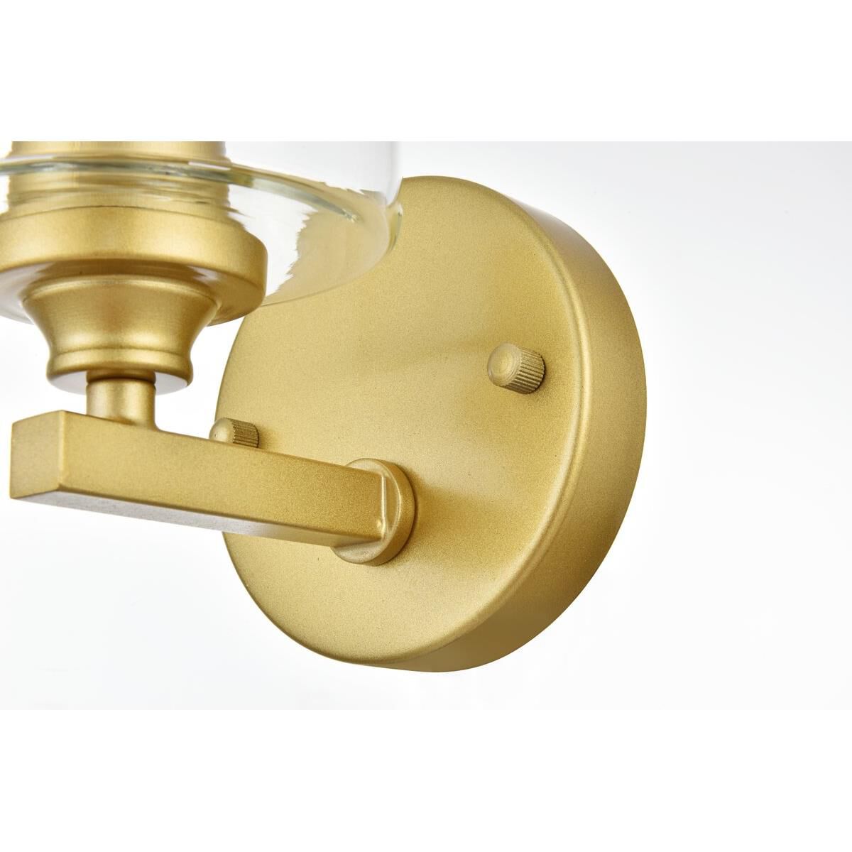 Shown in Brass  finish and Clear glass