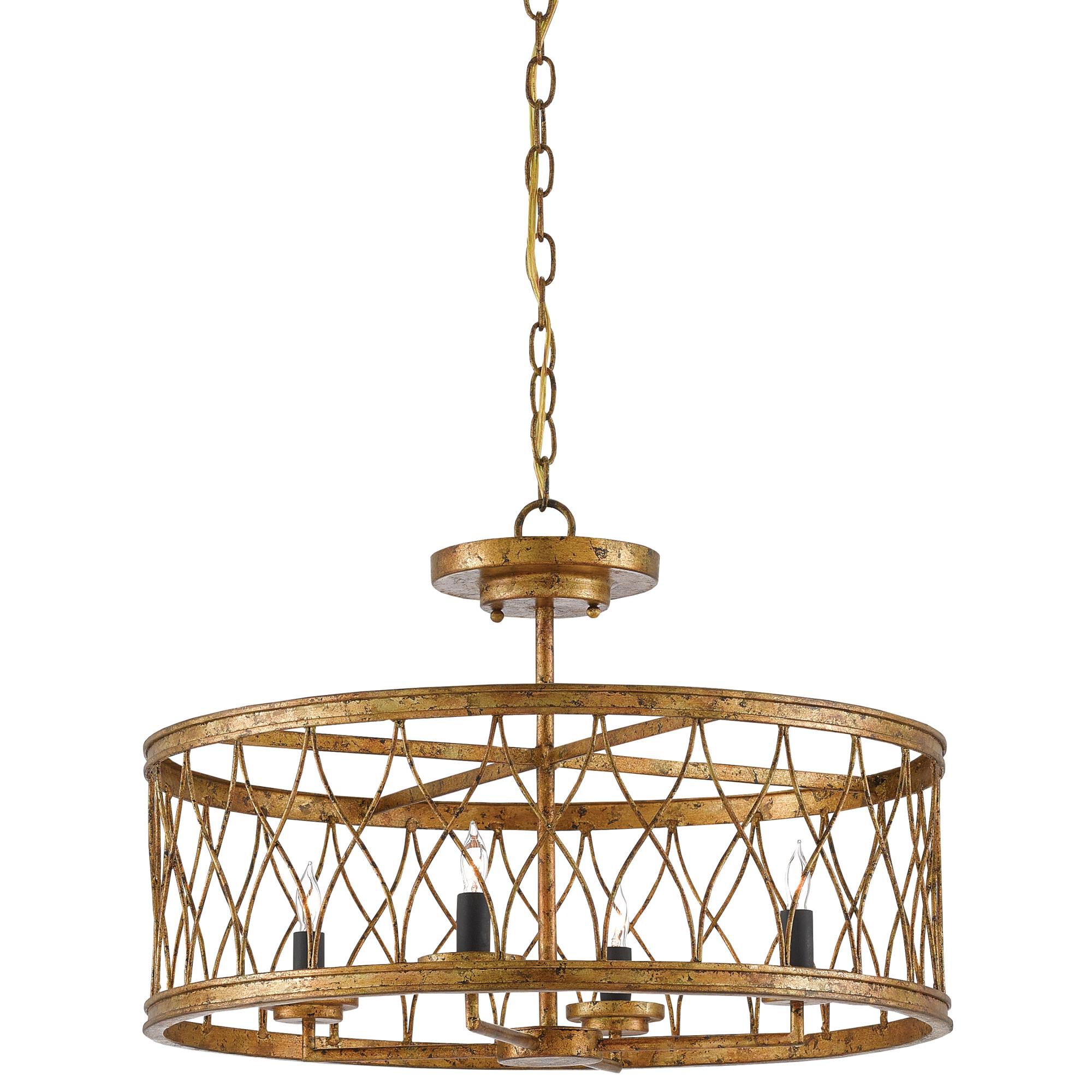 Crisscross 22 Inch Large Pendant by Currey and Company