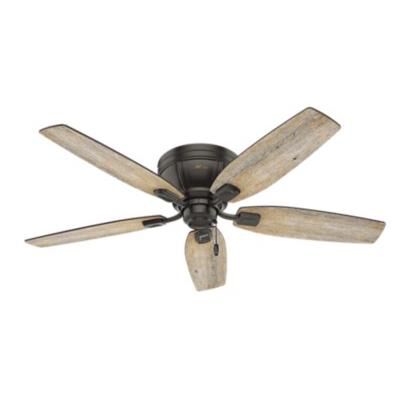 Kenbridge 52 Inch Flush Mount Fan with Light Kit by Hunter Fan