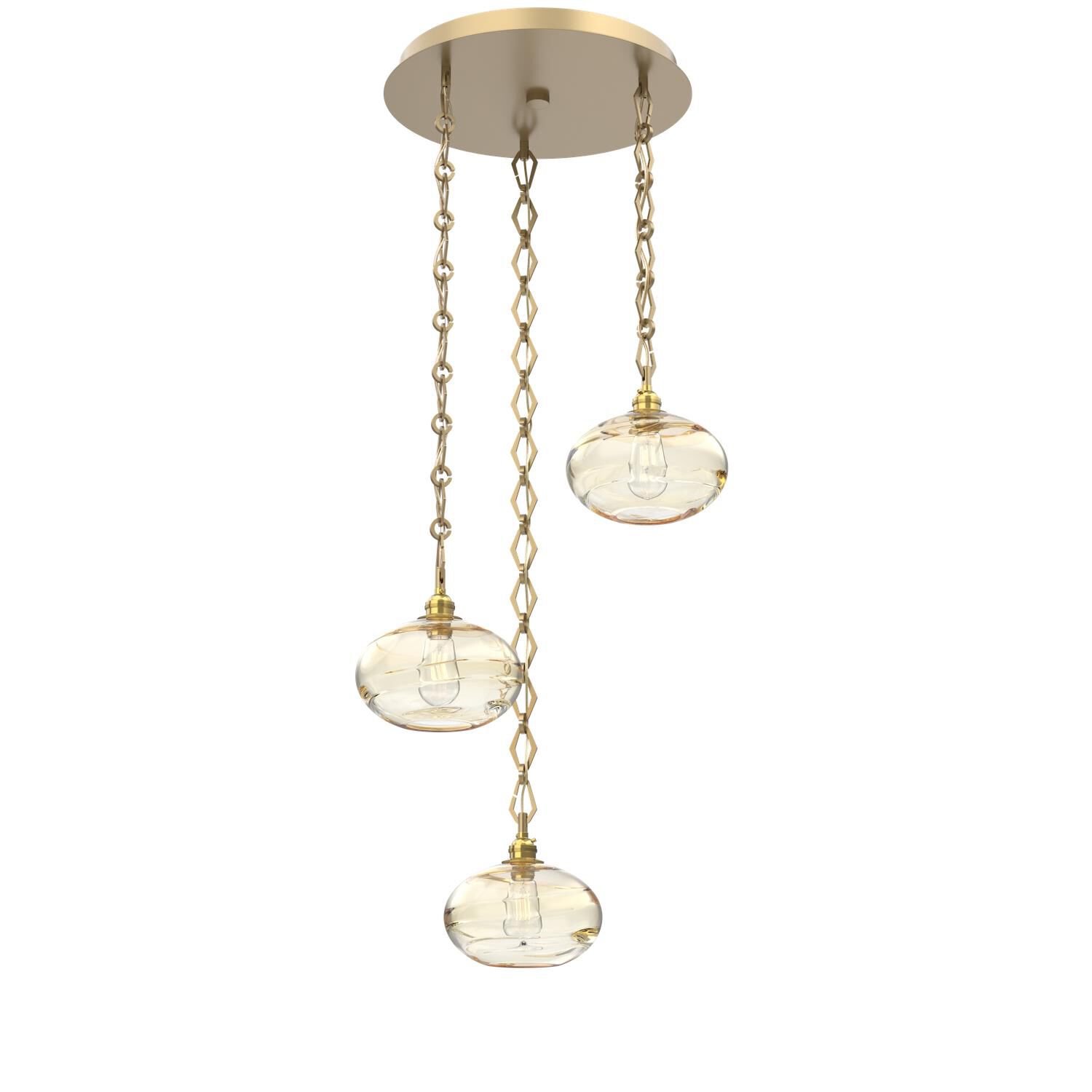 Levi Wilson Coppa 20 Inch Multi Light Pendant by Hammerton Studio