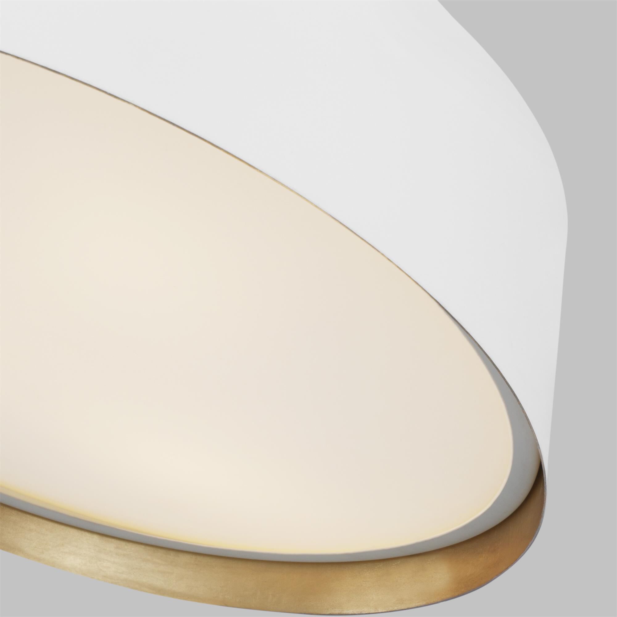 Shown in Matte White finish and Silk Screen White Inside -  Clear Outside glass