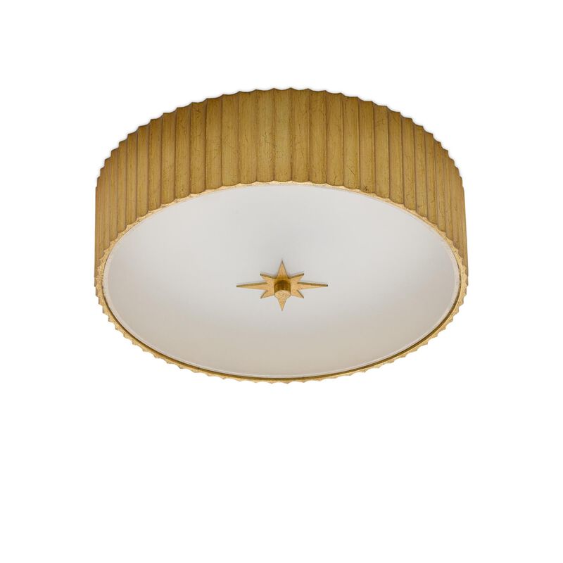 Caravel 14 Inch Flush Mount by Currey & Company