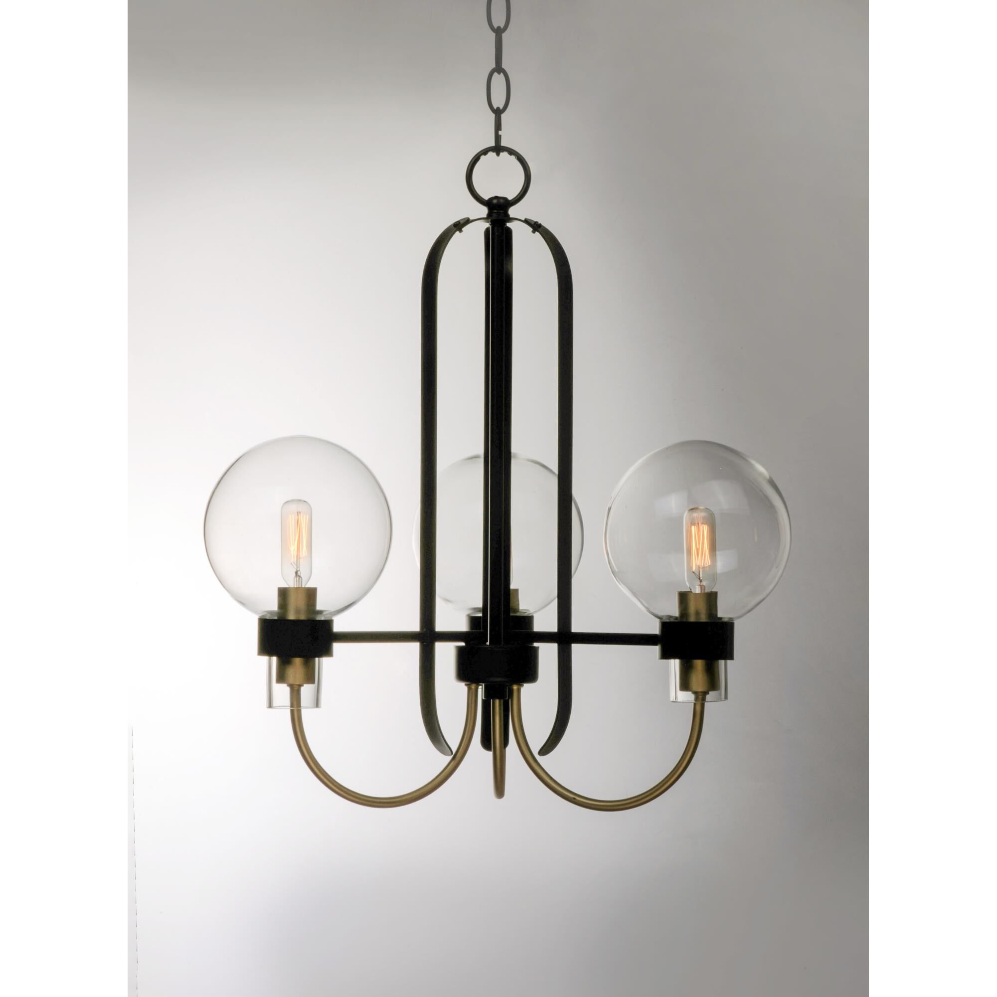 Shown in Bronze - Satin Brass finish and Clear glass