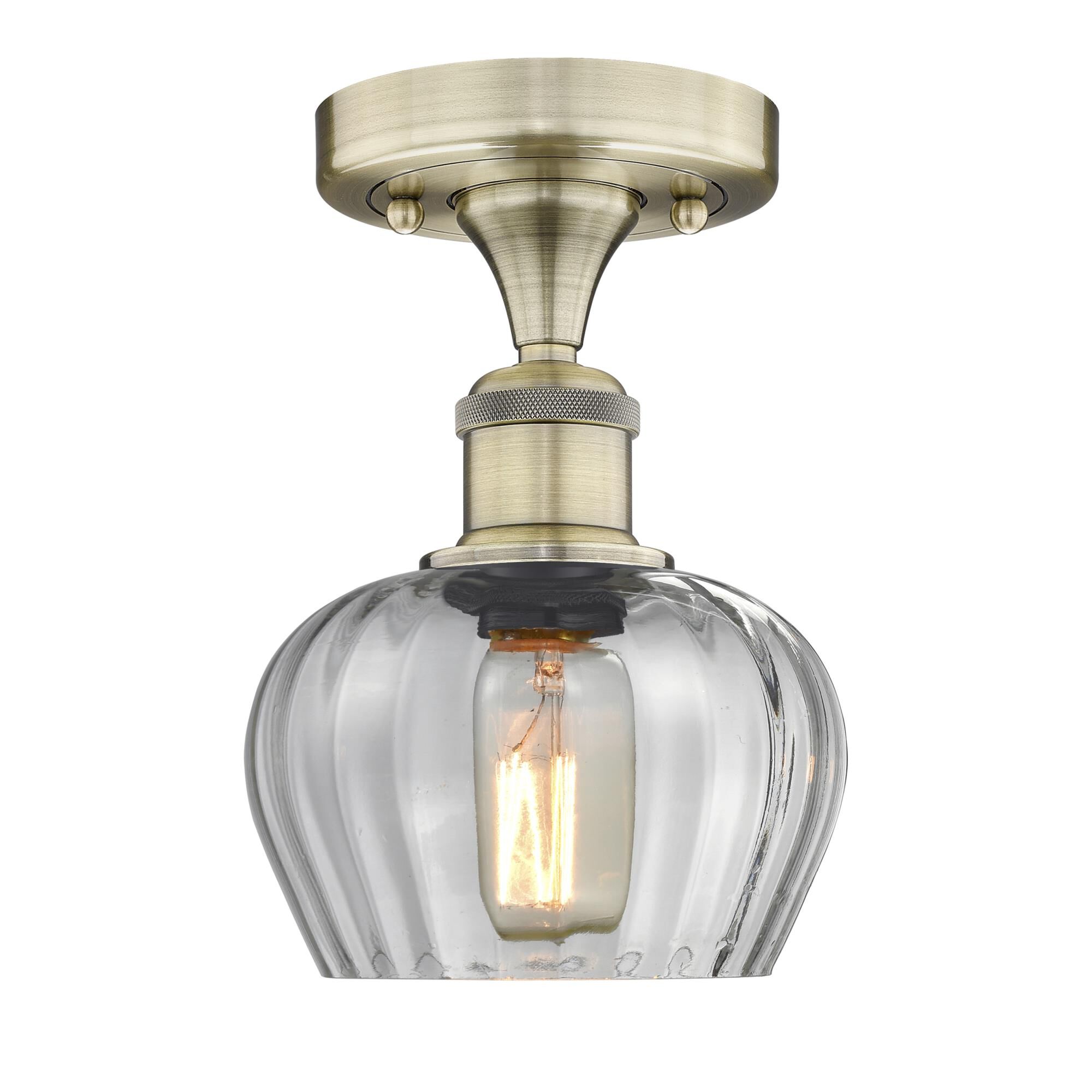 Bruno Marashlian Fenton 6 Inch 1 Light Semi Flush Mount by Innovations Lighting