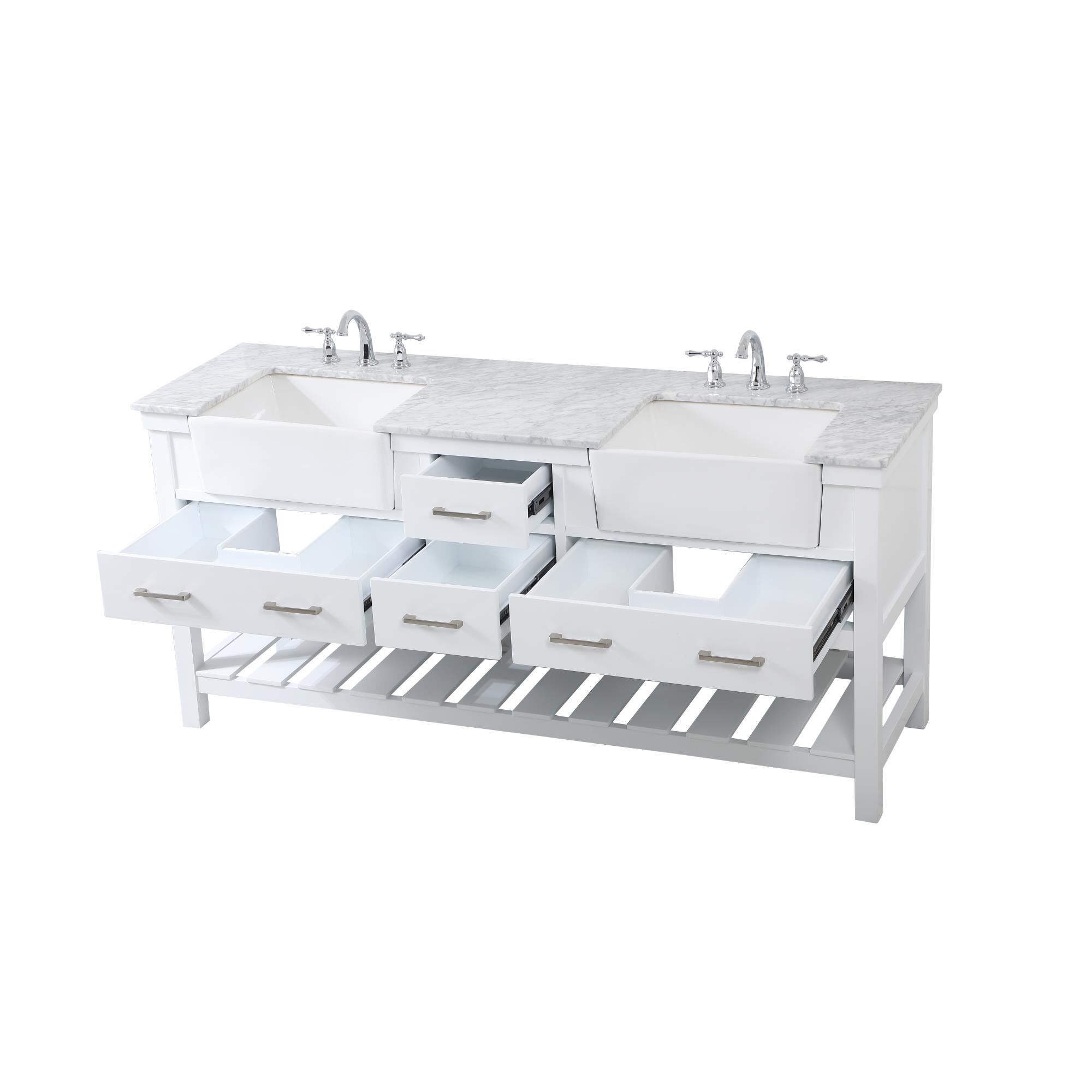 Shown in White finish