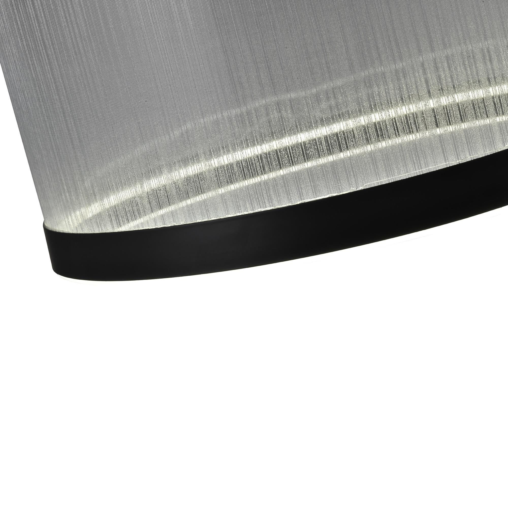 Shown in Black finish and Silver Organza Hardback shade