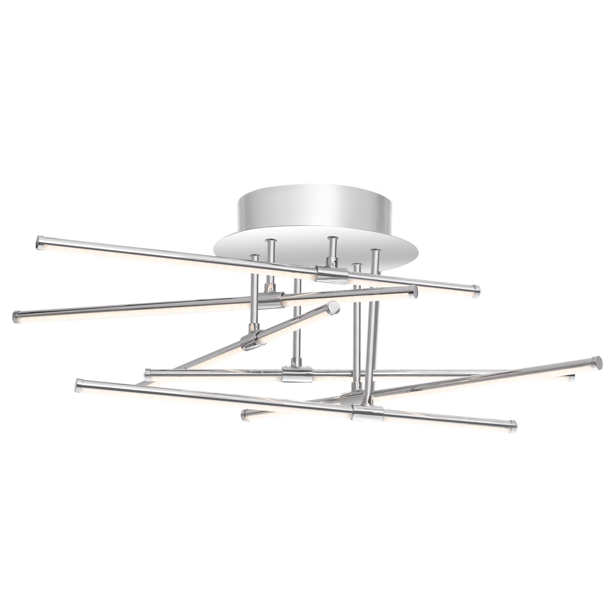 Platinum Collection Lightshow 22 Inch 6 Light LED Semi Flush Mount by Quoizel