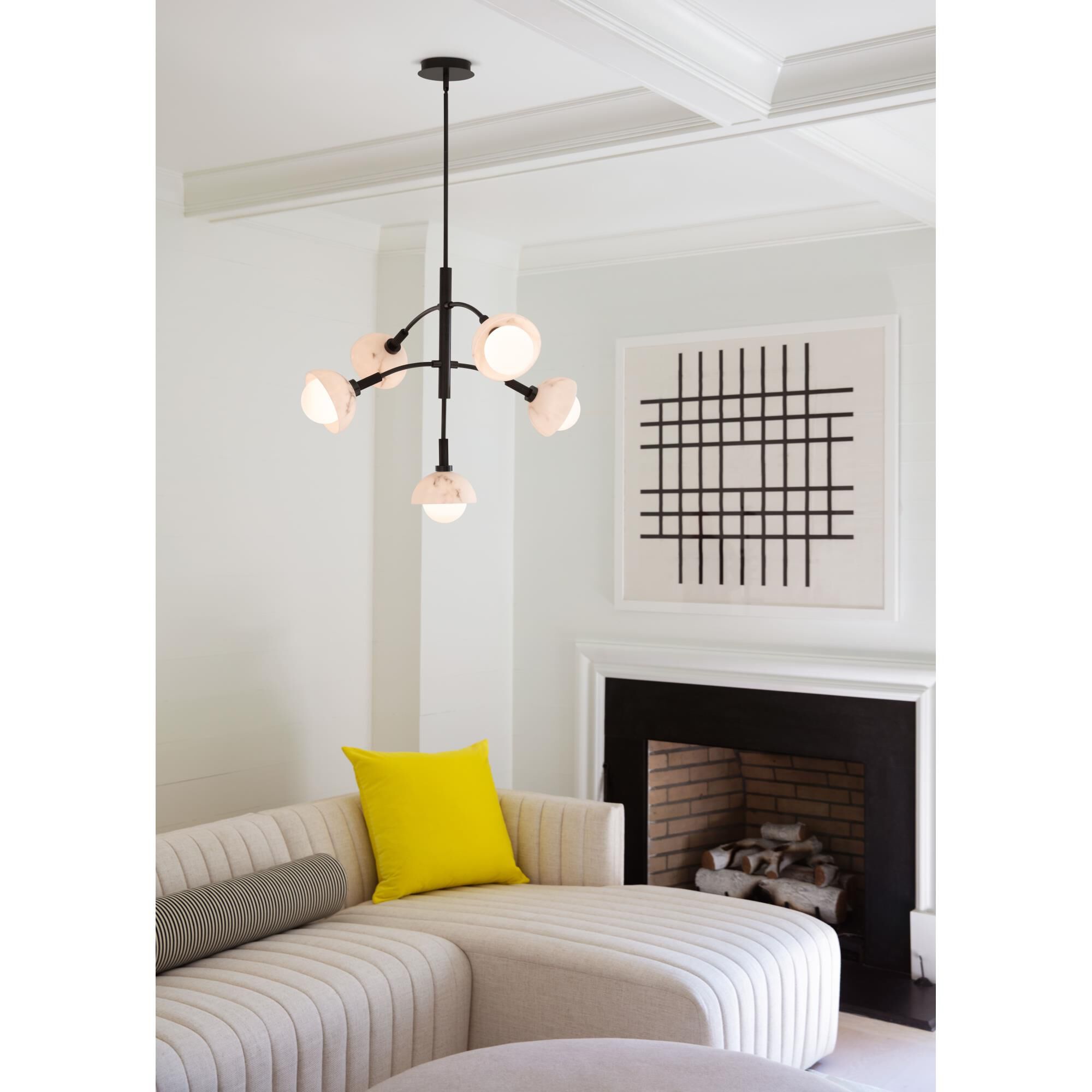 Phoebe 33 Inch 5 Light LED Chandelier by Fredrick Ramond