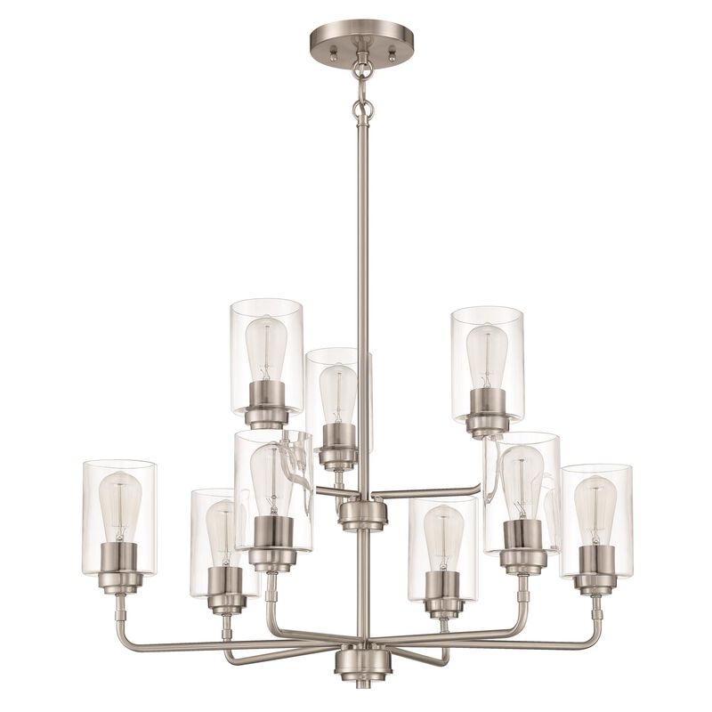 Stowe 30 Inch 9 Light Chandelier by Craftmade