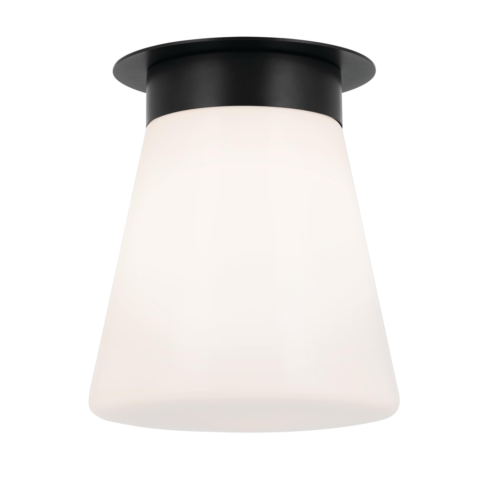 Shown in Black finish and Opal glass