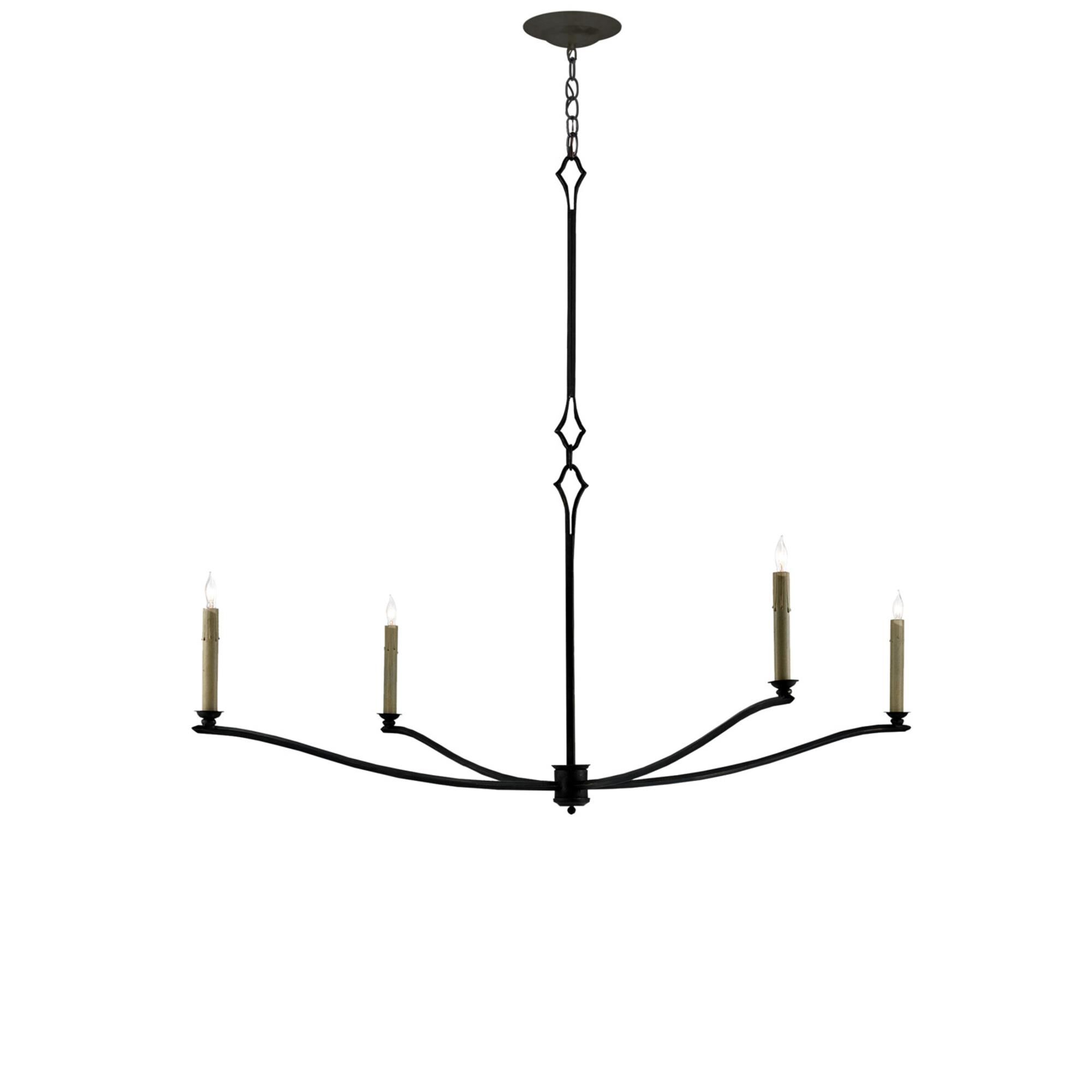 Knole 49 Inch 4 Light Chandelier,