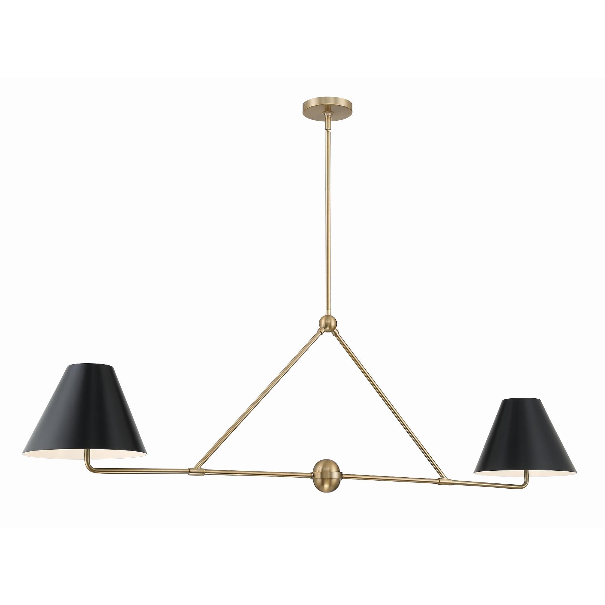 Shown in Vibrant Gold finish and Steel glass and Steel shade
