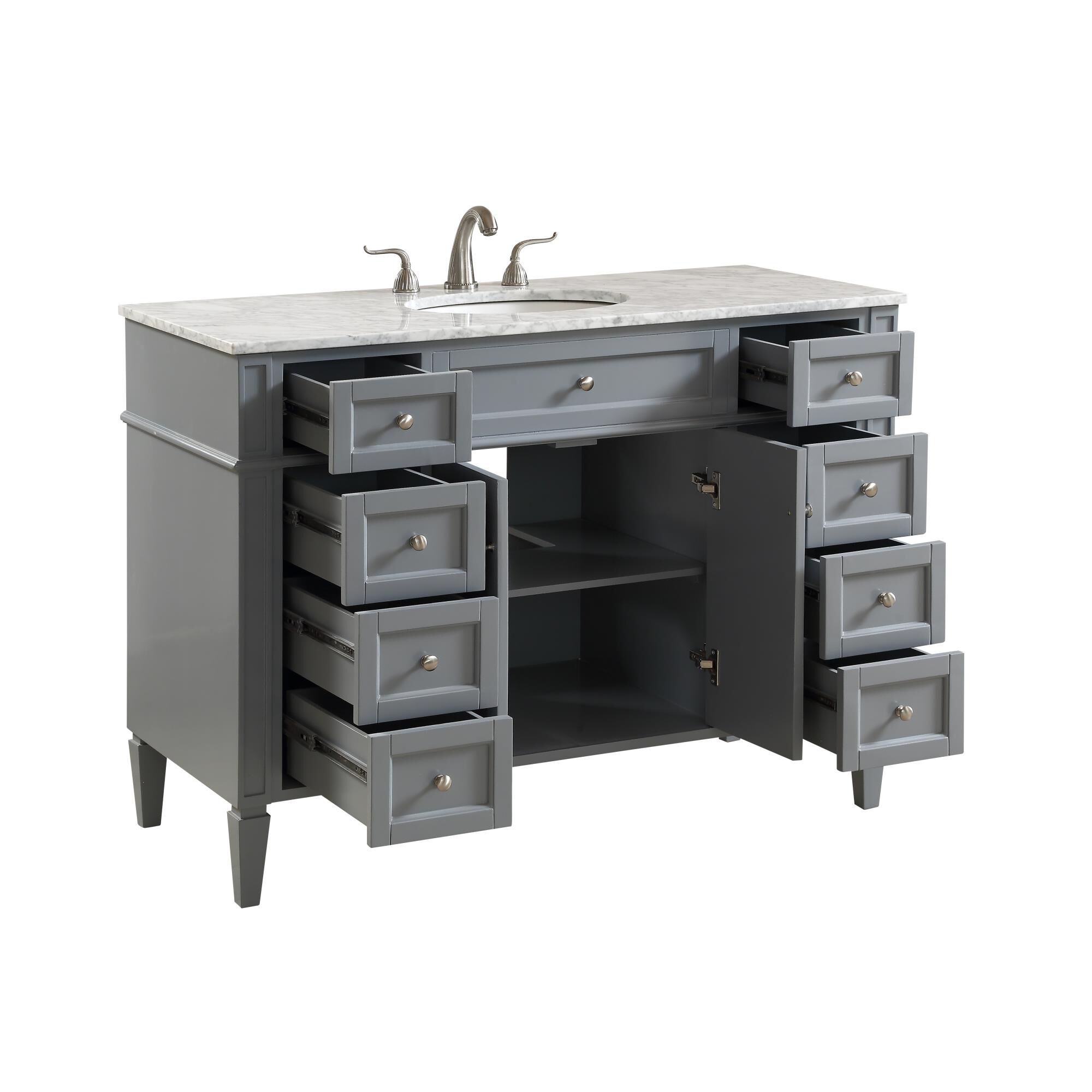 Shown in Grey finish