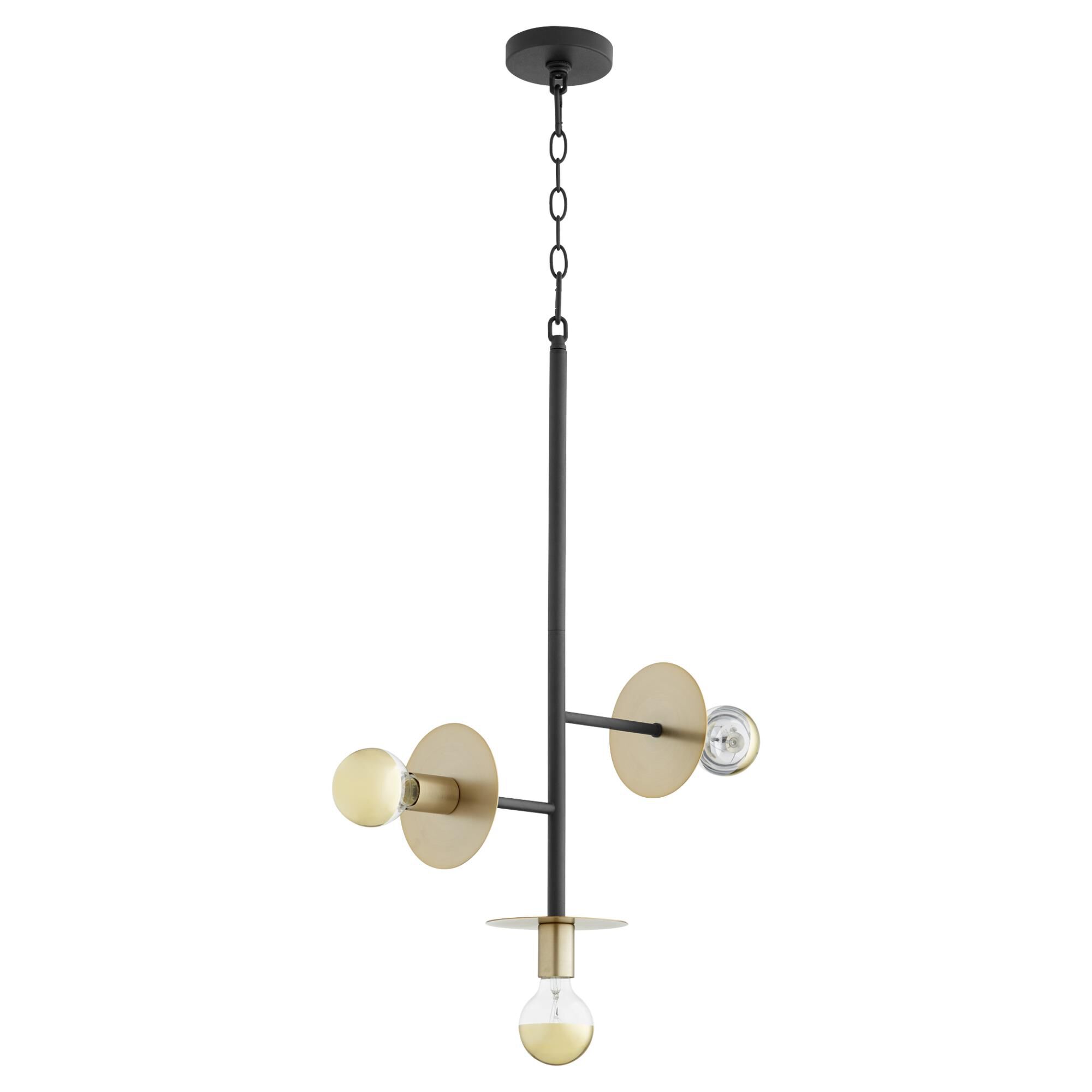 Shown in Noir W/ Aged Brass finish