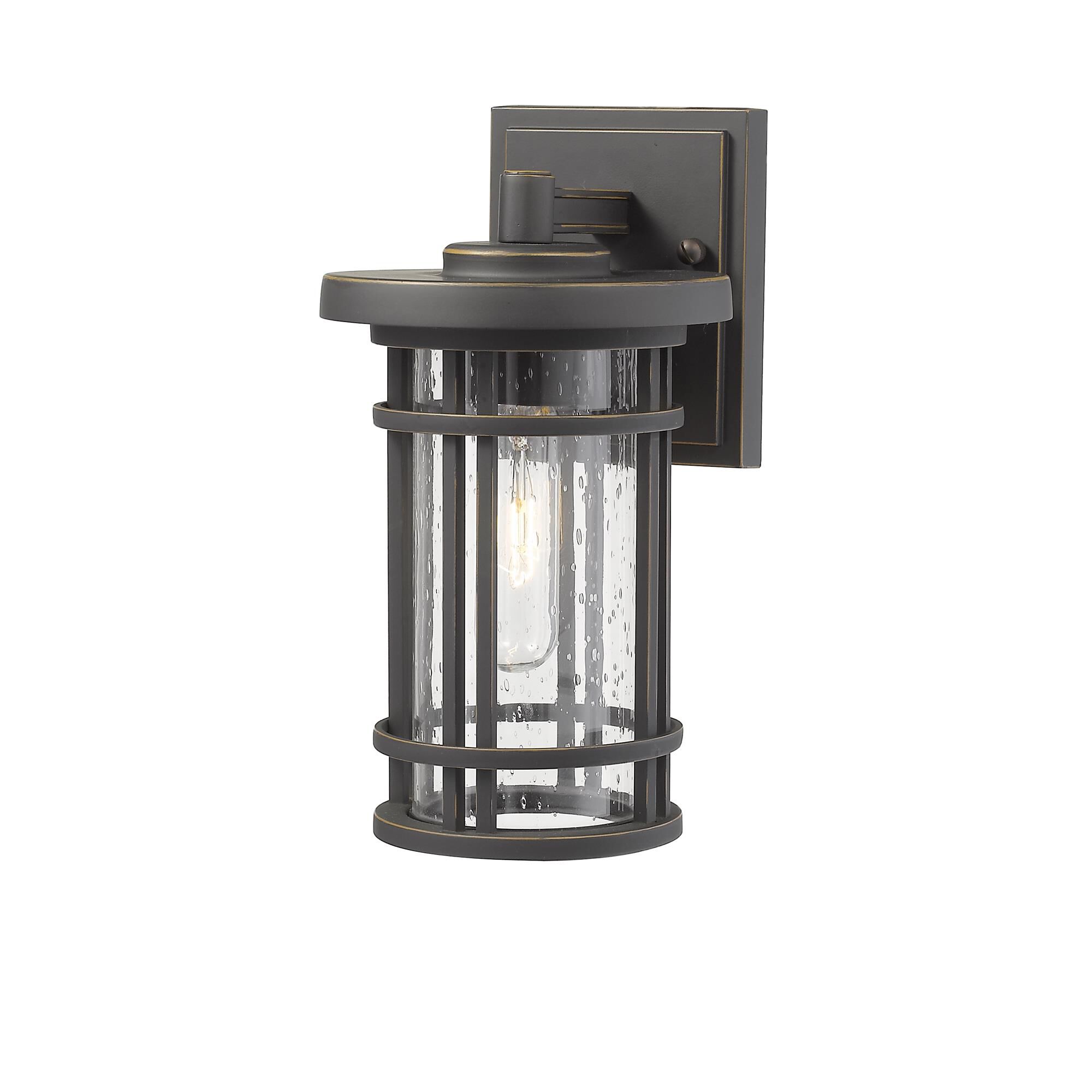 Shown in Oil Rubbed Bronze finish and Glass shade