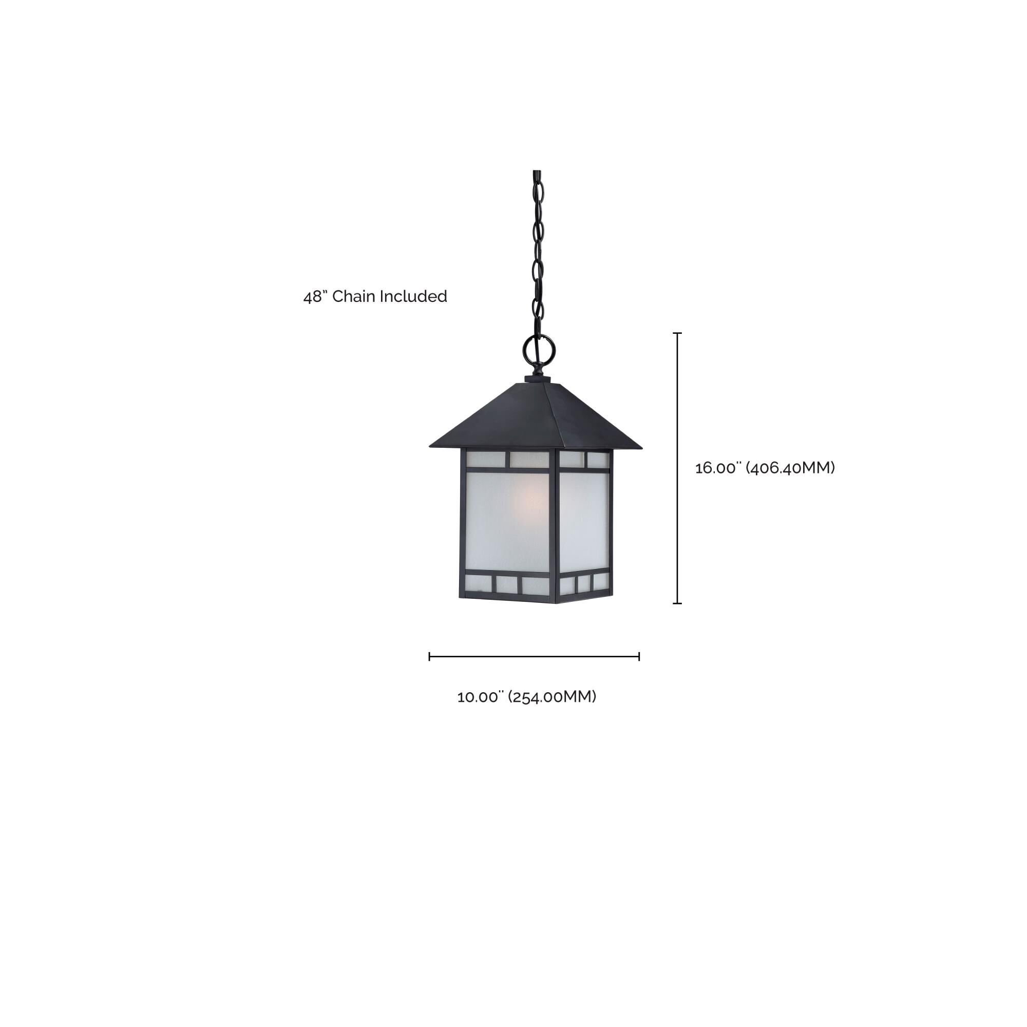 Drexel 16 Inch Tall 1 Light Outdoor Hanging Lantern by Nuvo Lighting