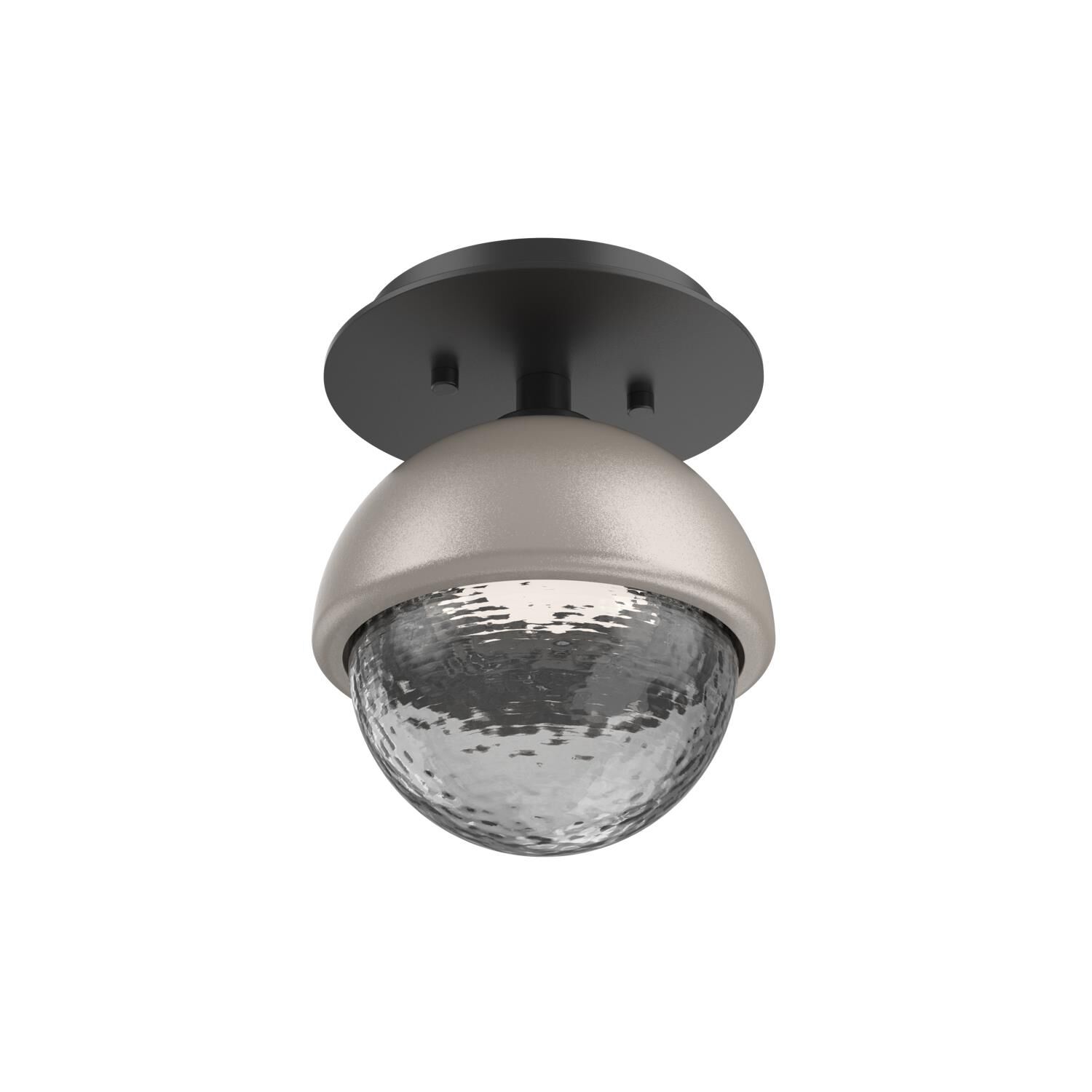 Shown in Matte Black finish and Smoke glass and Beige Silver accent