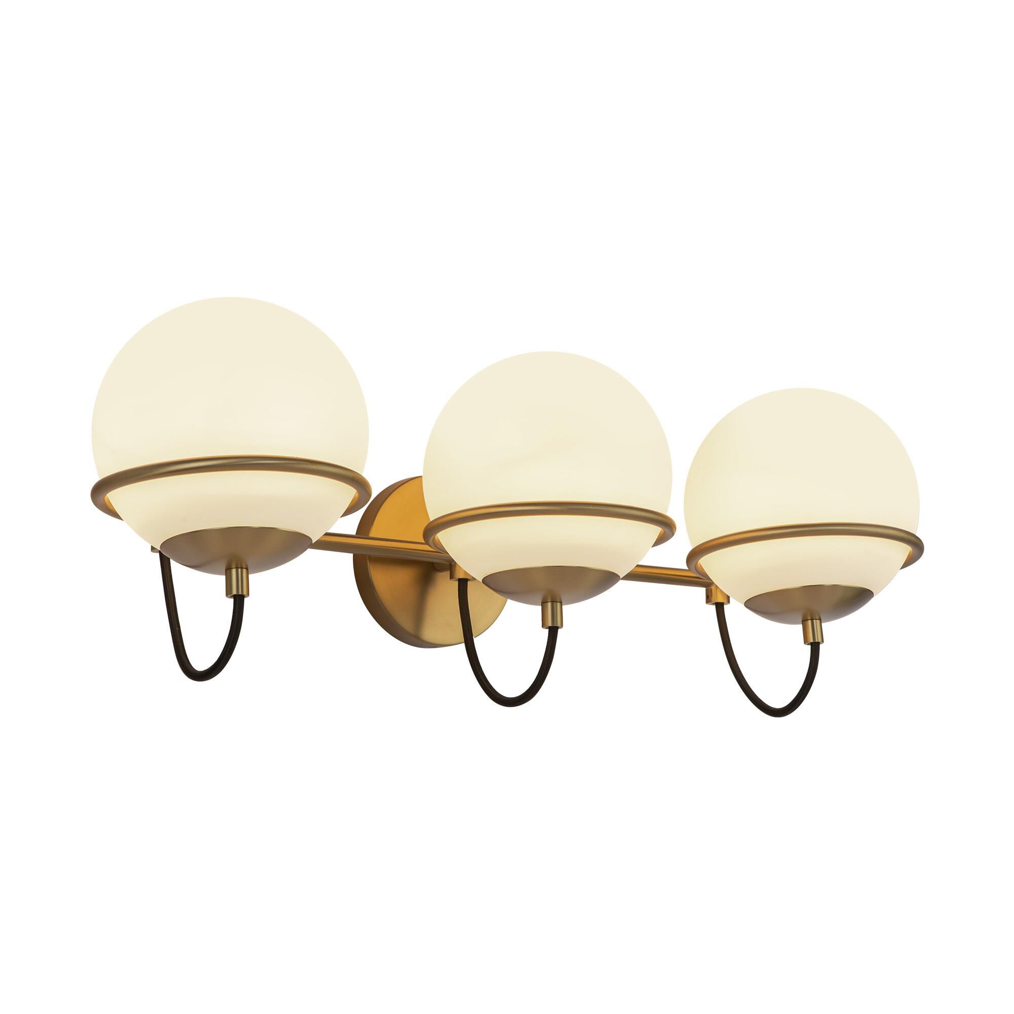 Shown in Aged Brass/Opal Glass|matte Black/Opal Glass finish and Opal glass and Opal Glass shade