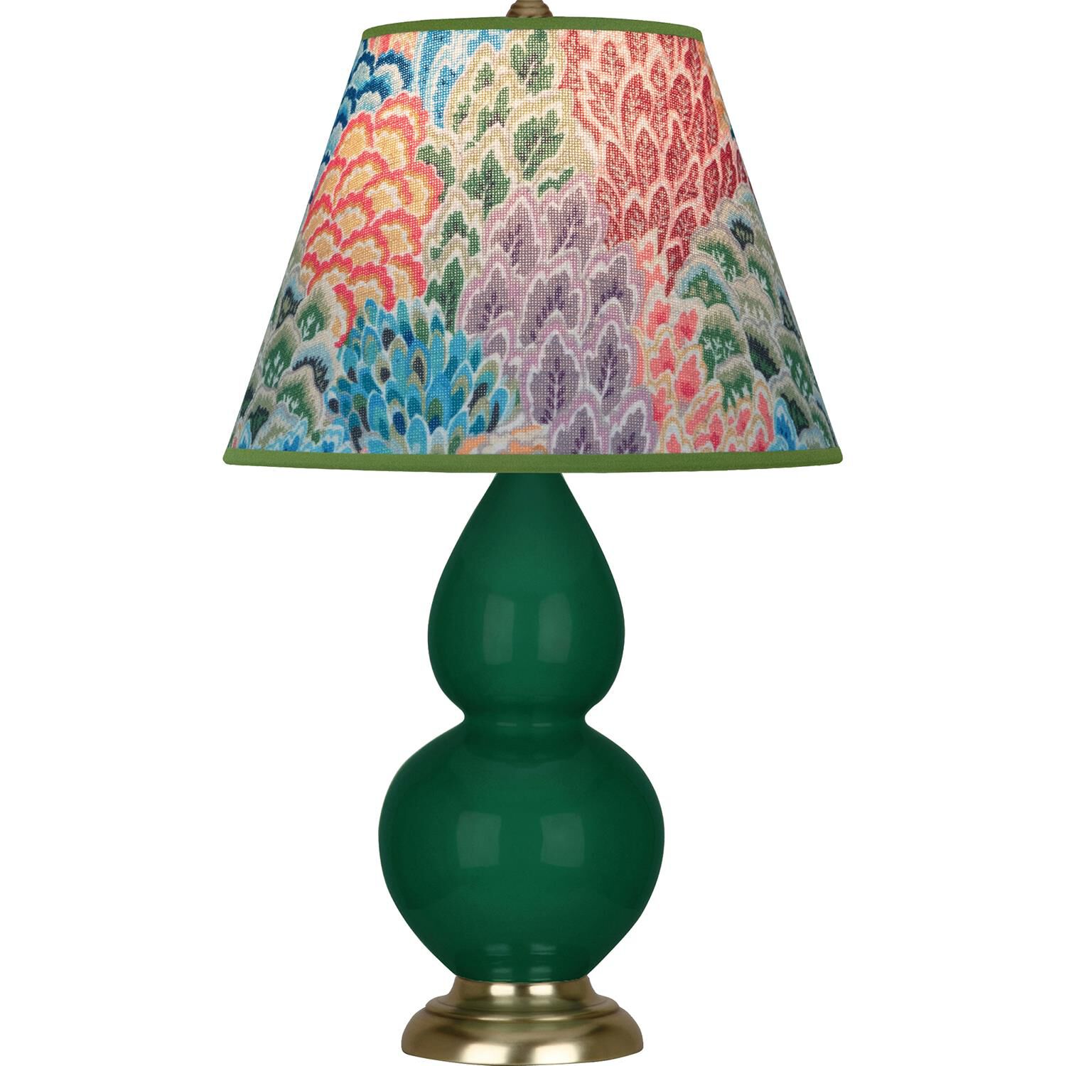 Shown in Jungle finish and Multicolor shade and Antique Natural Brass accent