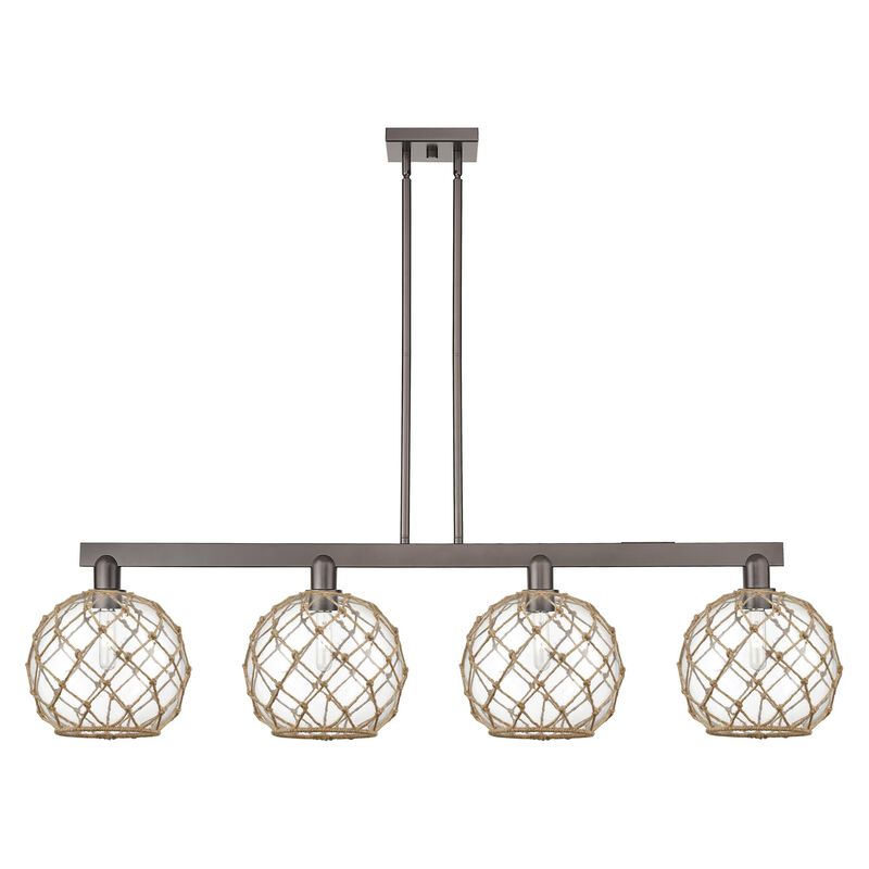 Bruno Marashlian Farmhouse Rope 53 Inch Linear Suspension Light by Innovations Lighting