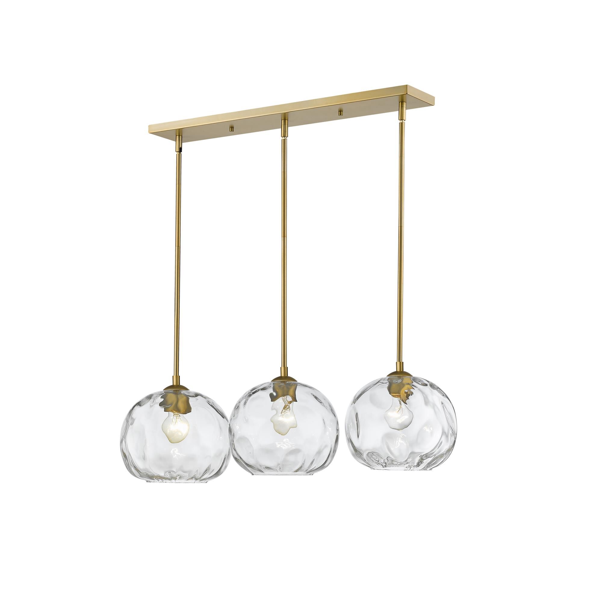 Shown in Olde Brass finish and Glass shade