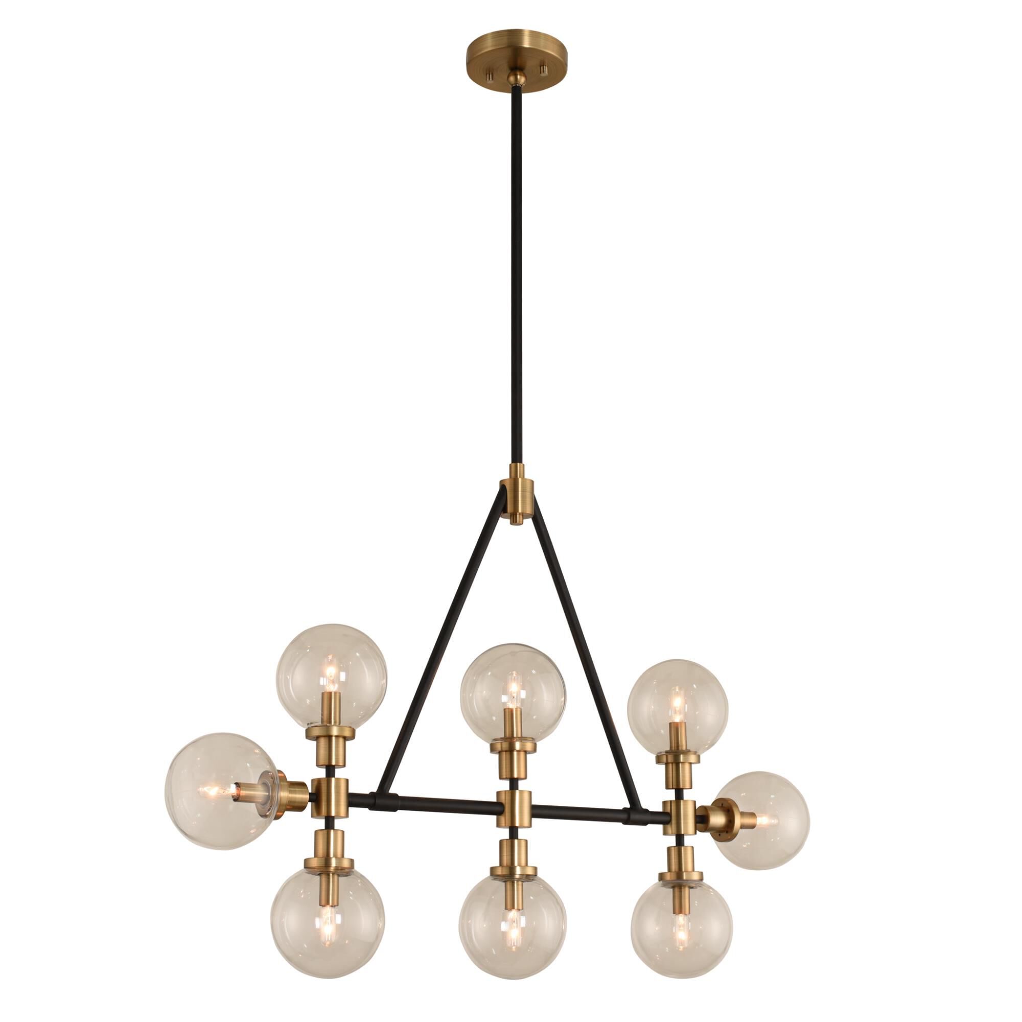 Cameo 42 Inch 8 Light Linear Suspension Light by Kalco Lighting