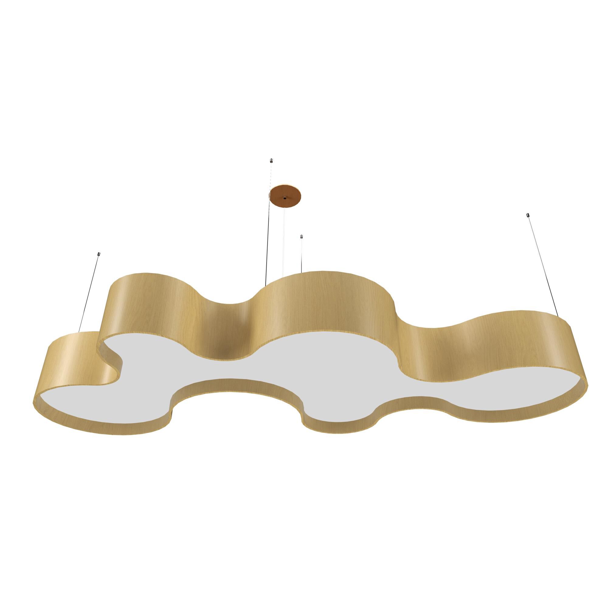 Shown in Organic Gold finish and No shade