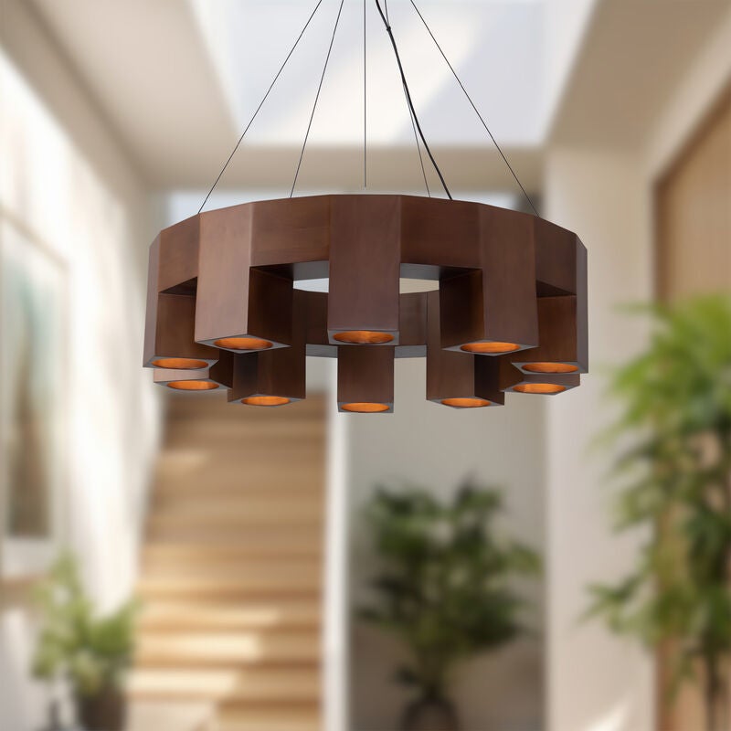 Bosco 35 Inch Chandelier by Kuzco