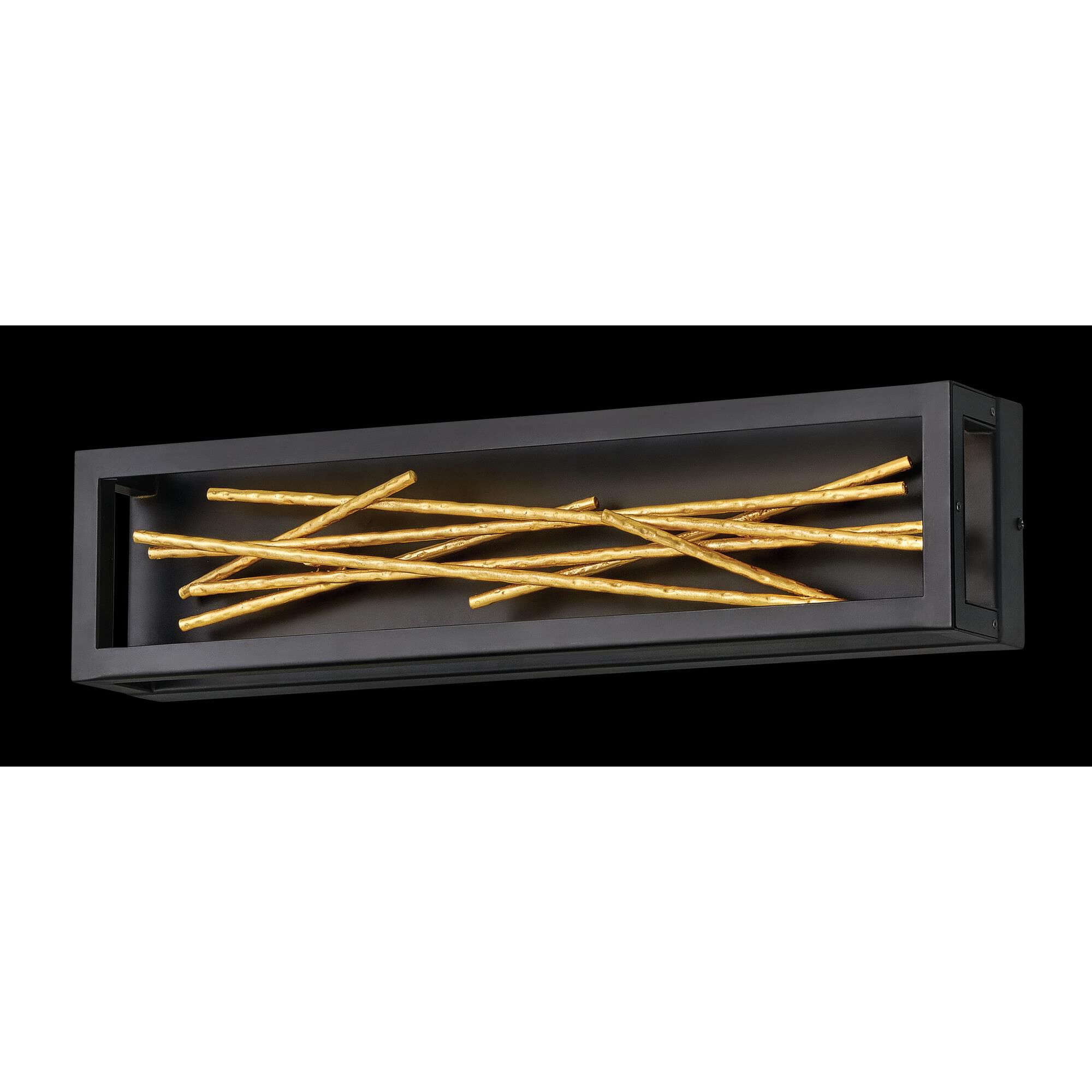 Shown in Black finish and Gilded Gold accent