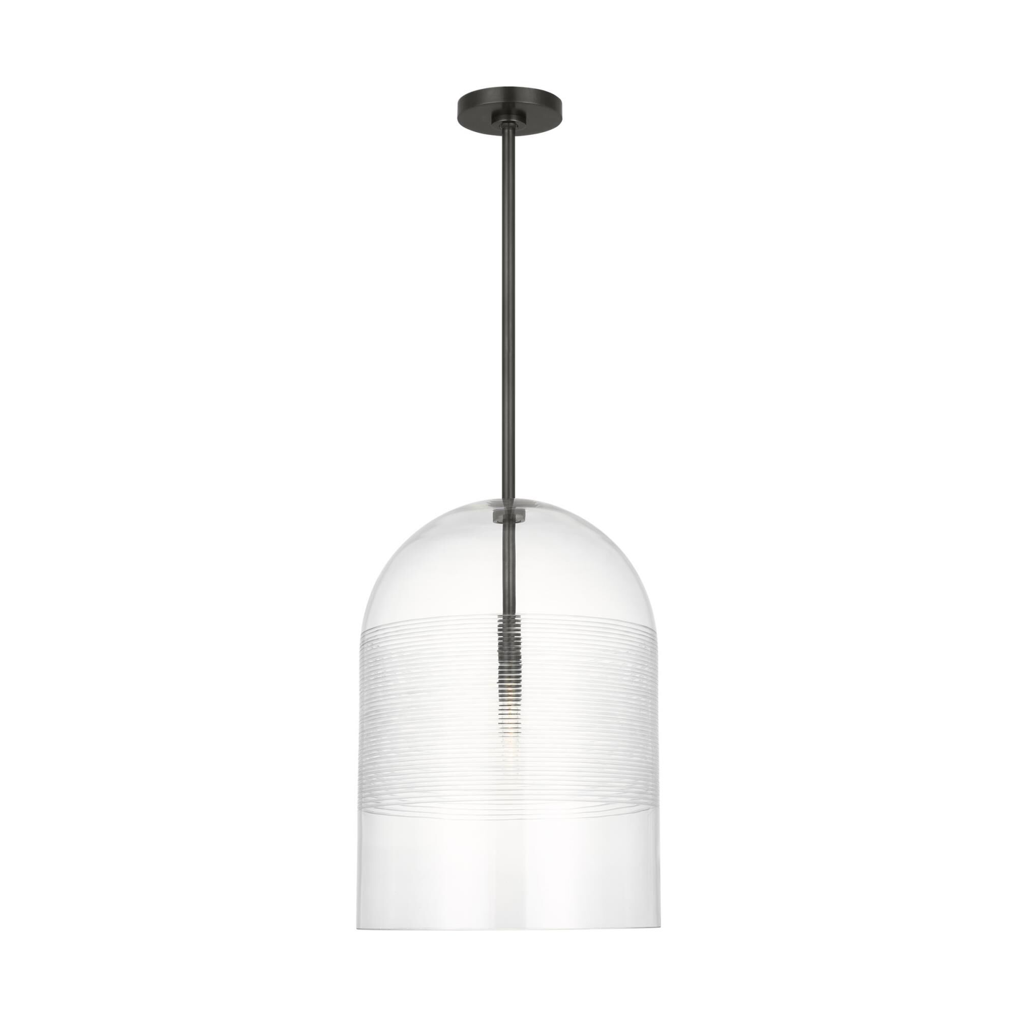 Shown in Bronze finish and Clear glass