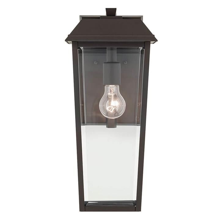 Shown in Olde Bronze finish and Clear Beveled glass