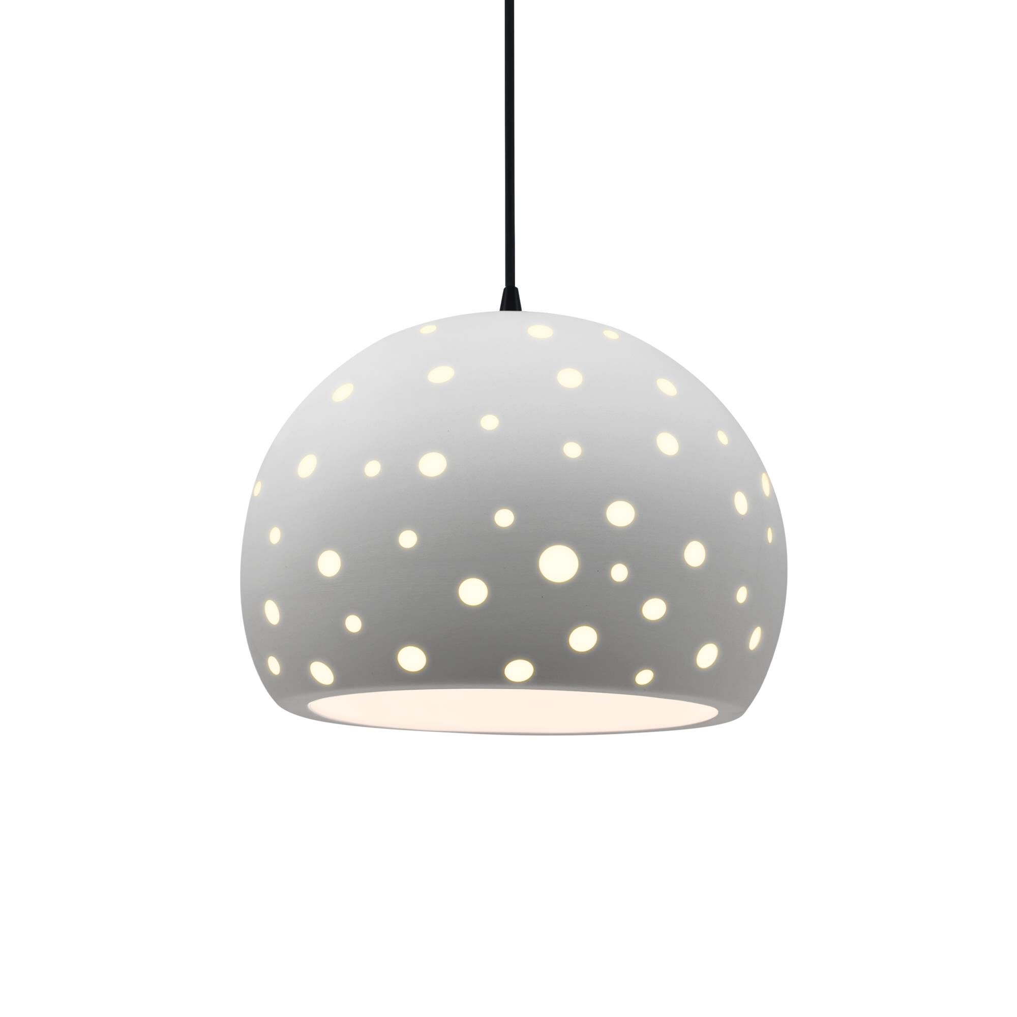Shown in Matte Black finish and Bisque shade