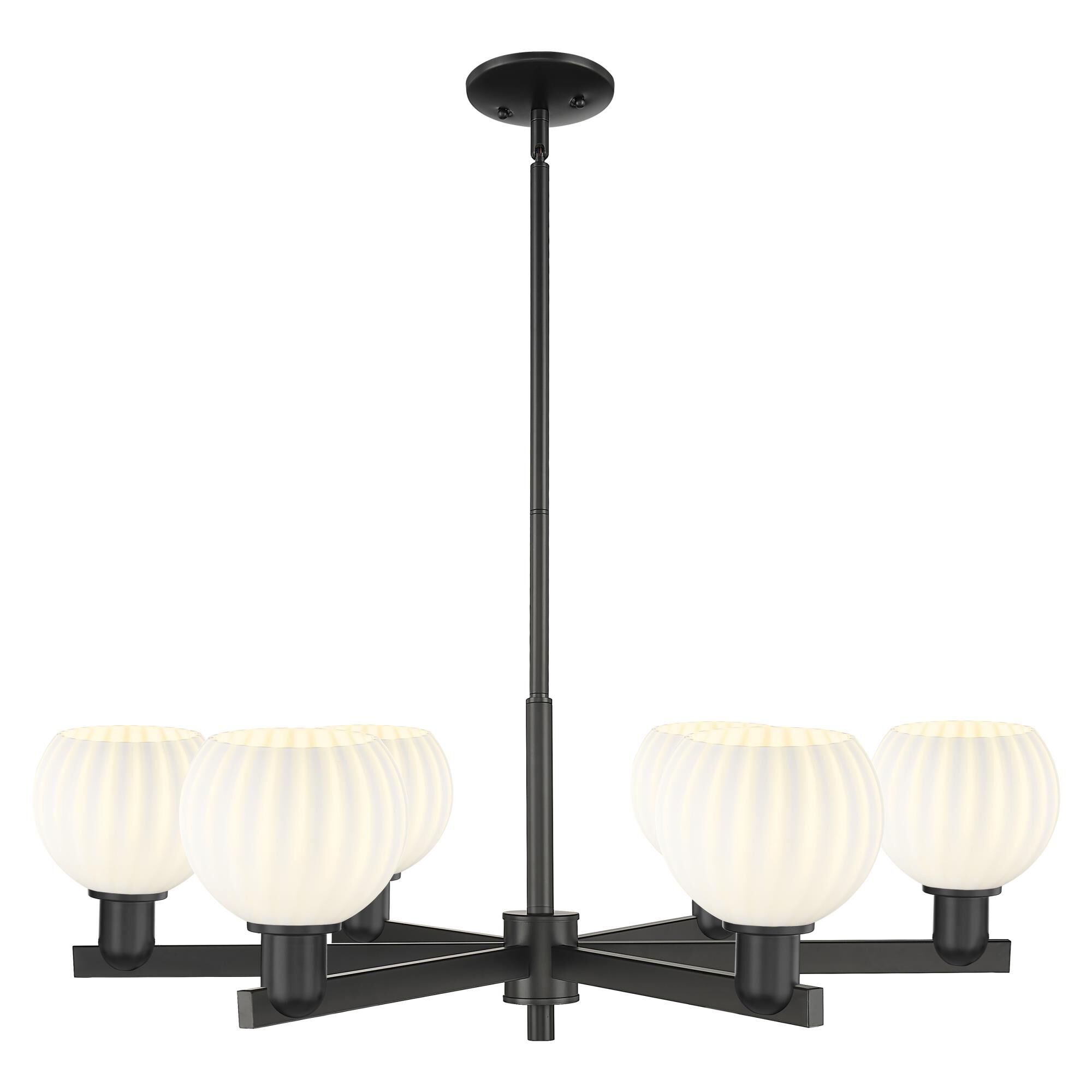 Bruno Marashlian White Venetian 36 Inch Chandelier by Innovations Lighting