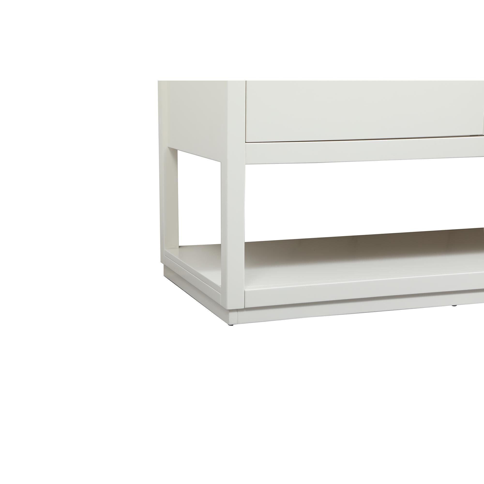 Shown in White finish