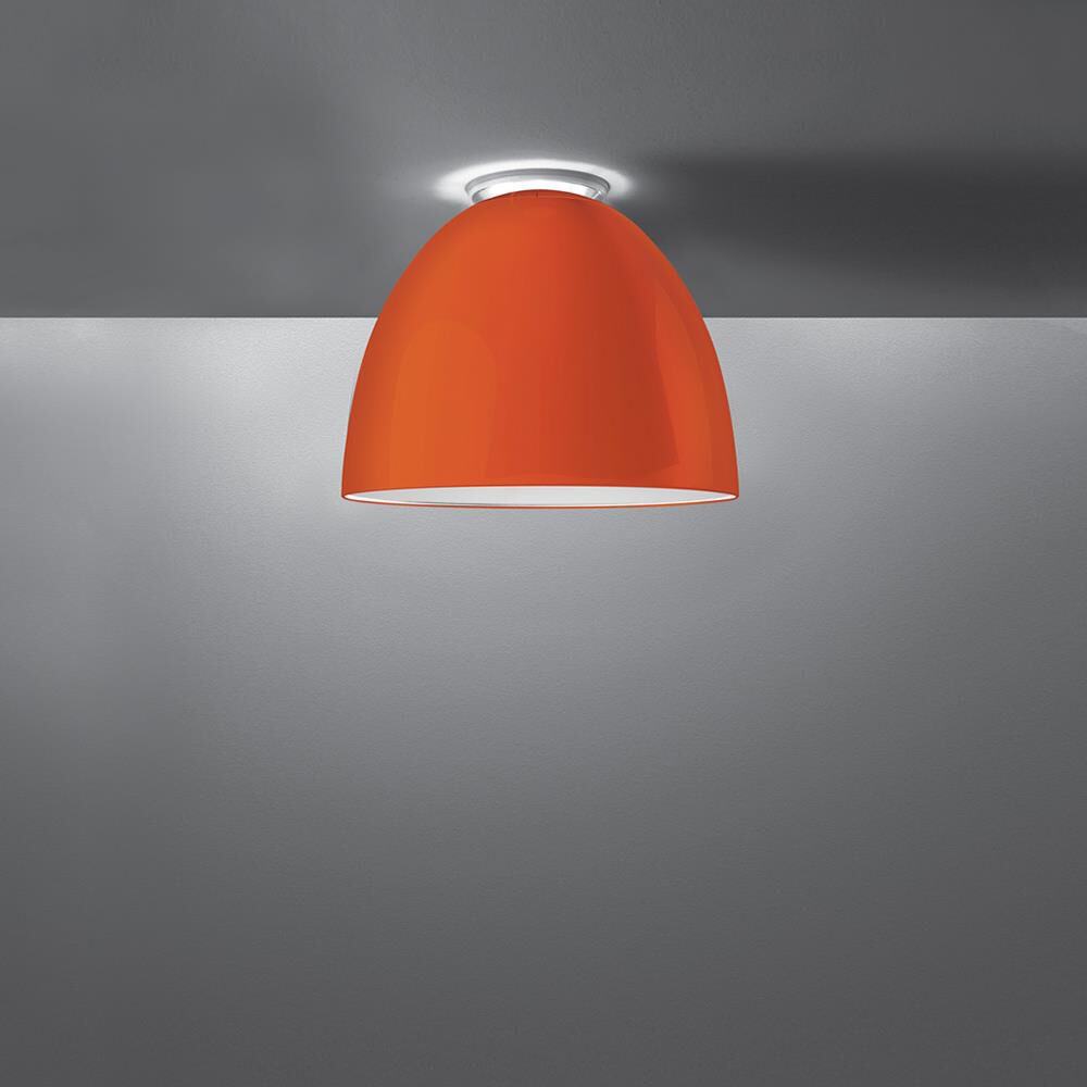 Ernesto Gismondi Nur 14 Inch 1 Light Semi Flush Mount by Artemide