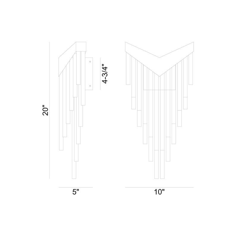 Vivien Medium Wall Sconce by Eurofase Lighting