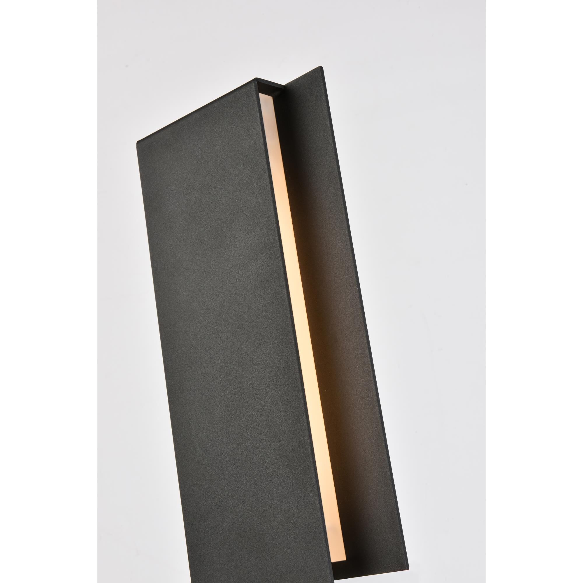Elegant Lighting Raine 12 Inch Tall LED Outdoor Wall Light