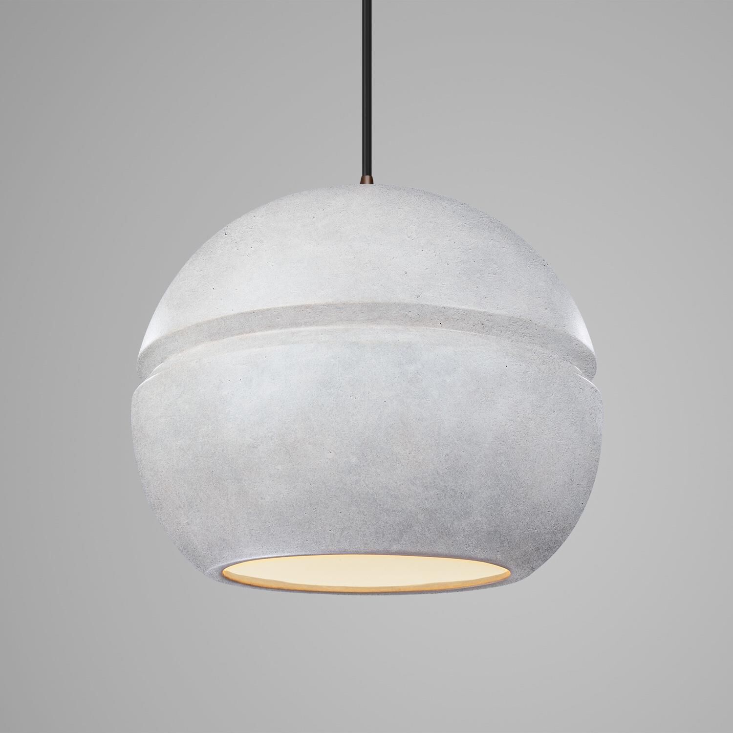 Shown in Dark Bronze finish and Concrete Ceramic shade