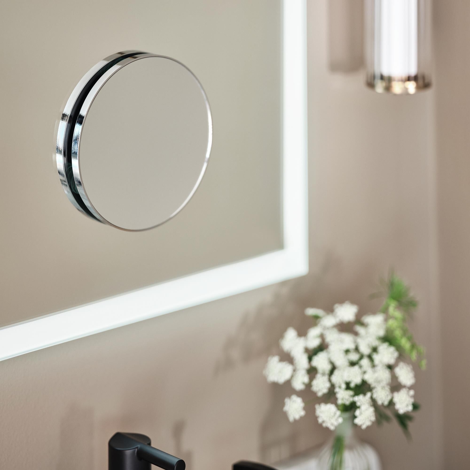 Shown in Champagne Bronze finish and Clear Fluted glass